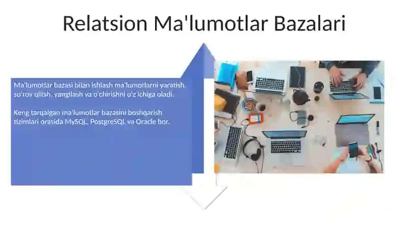Ma'lumotlar Bazasi bilan ishlash 4