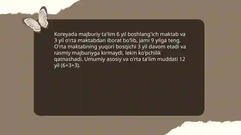 Koreya davlatining ta'lim tizimi 4