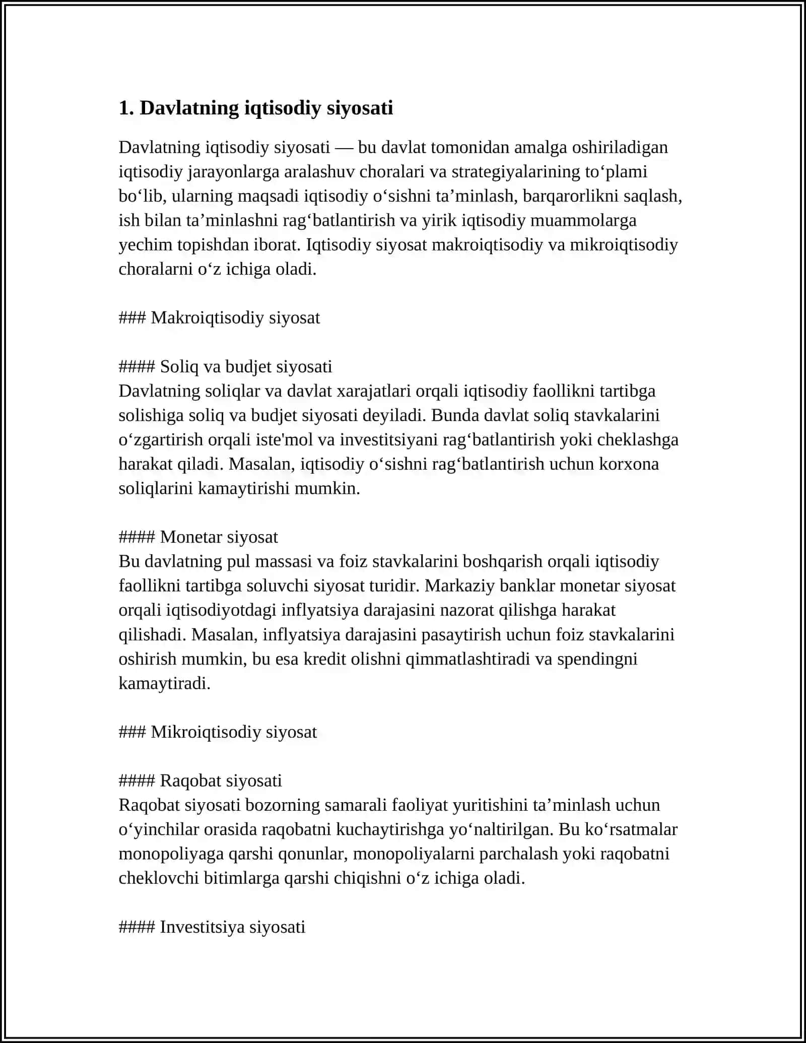 BOZOR IQTISODIYOTINI TARTIBGA SOLISHDA DAVLATNING ROLI 4