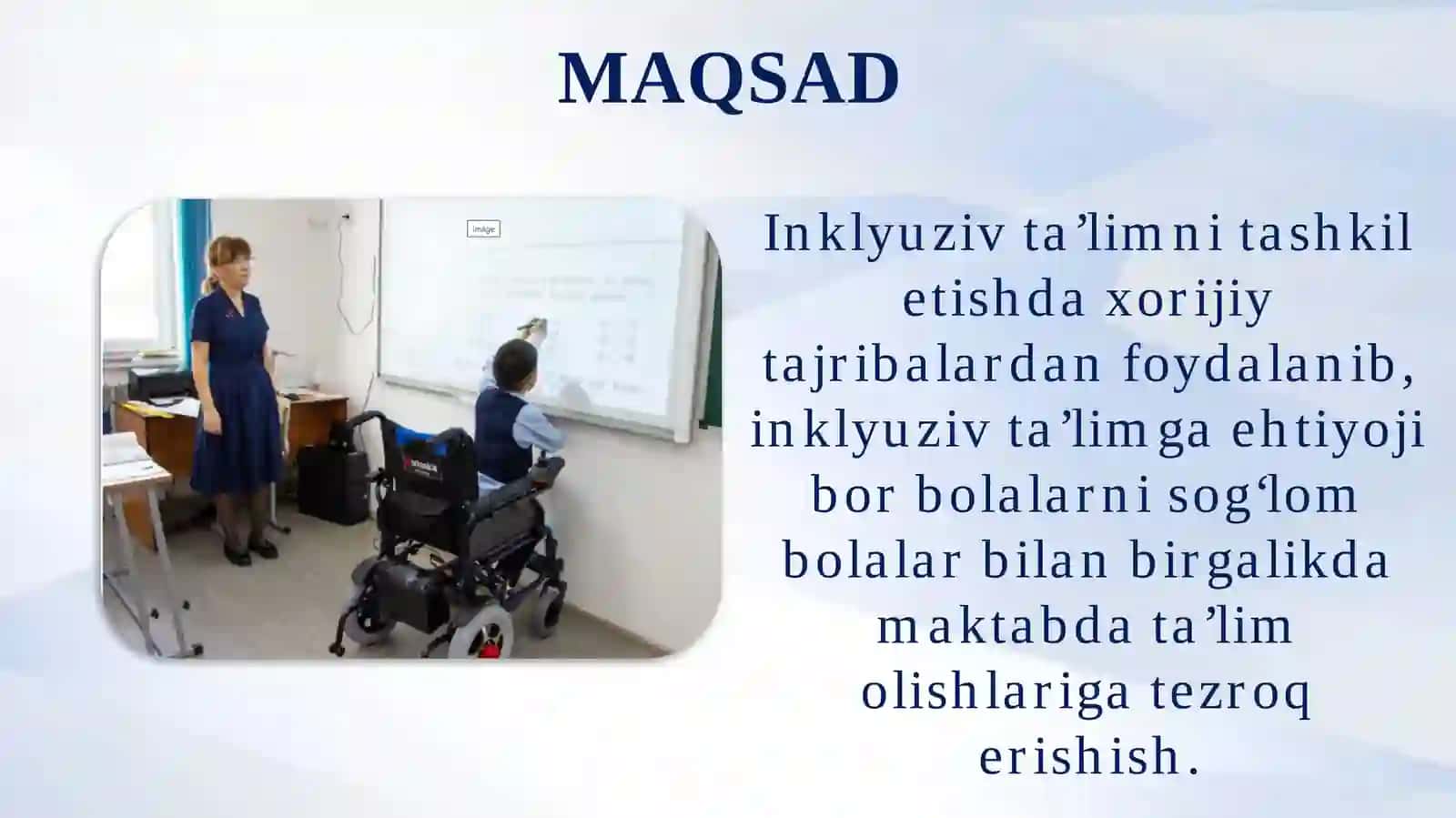 Inklyuziv ta’limni tashkil etishda muvaffaqiyatli loyihalar va xorijiy tajribalardan foydalanish 4