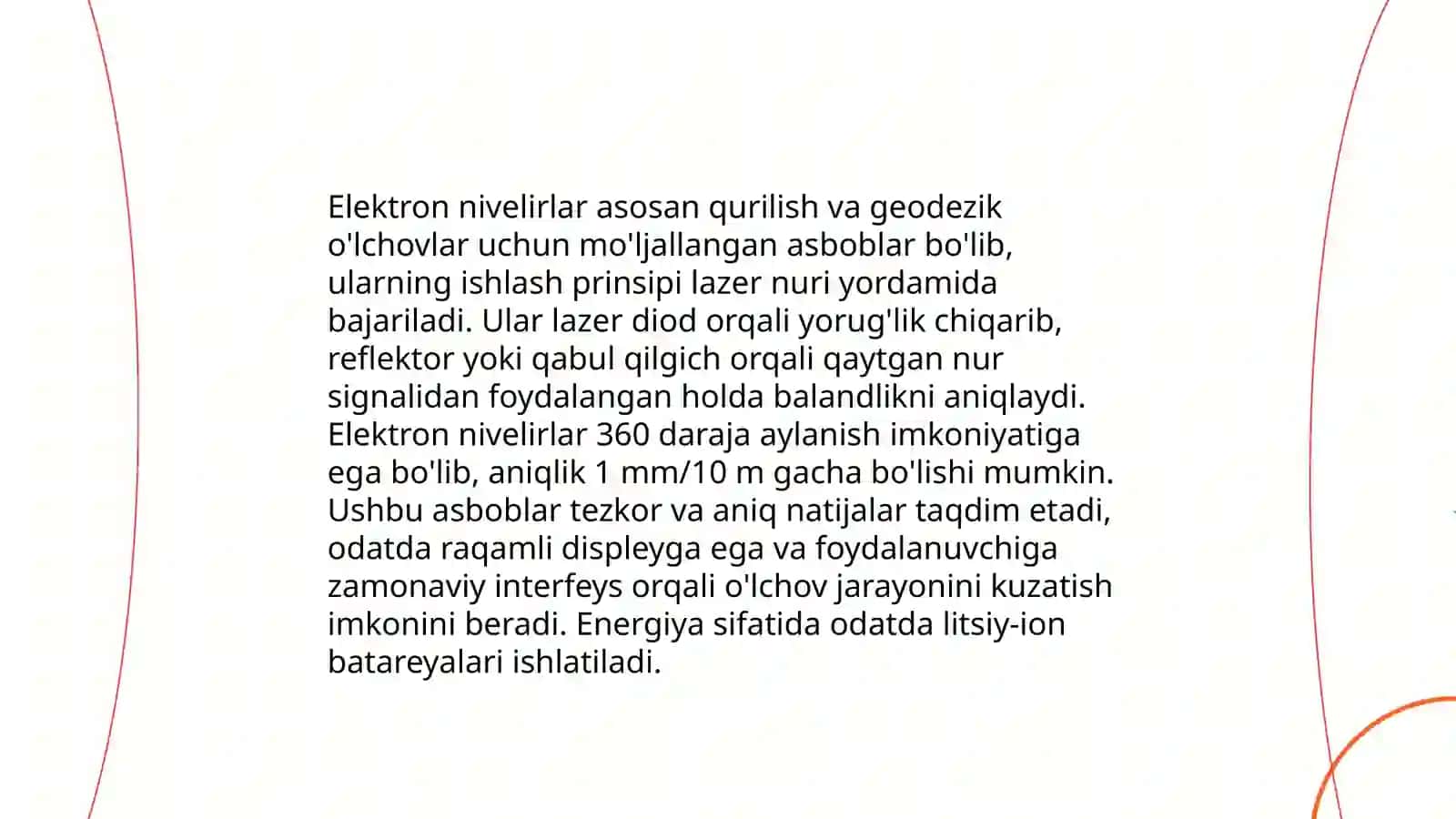 Elektron nivelirlarni tuzilishi va tekshirishi 4