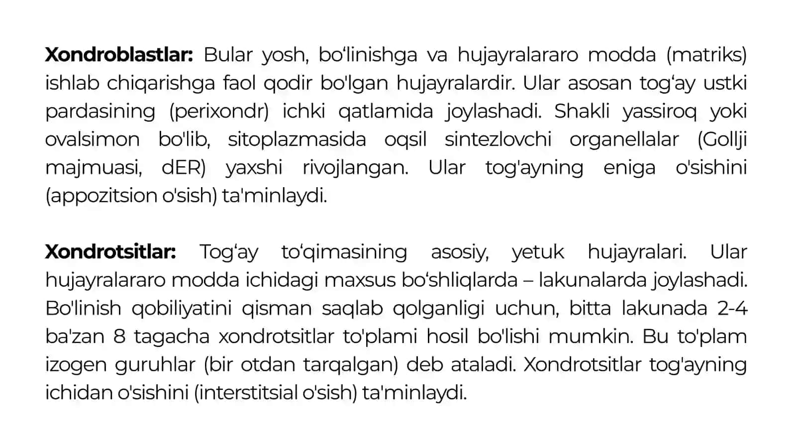BIRIKTIRUVCHI TOʻQIMALAR TOG'AY VA SUYAK TOʻQIMASI 4