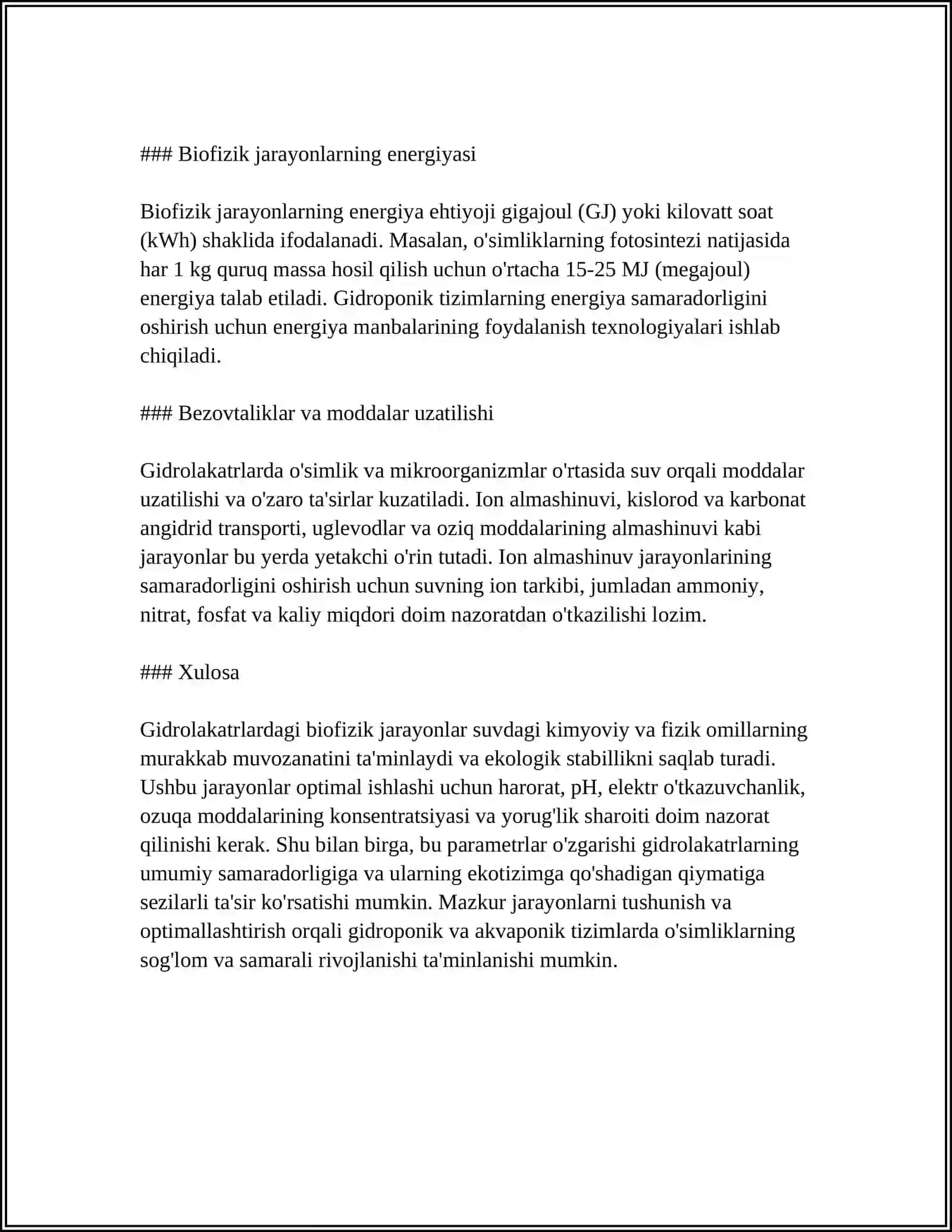 GIDROLAKATR TIZIMLARI BIOFIZIKASI 4