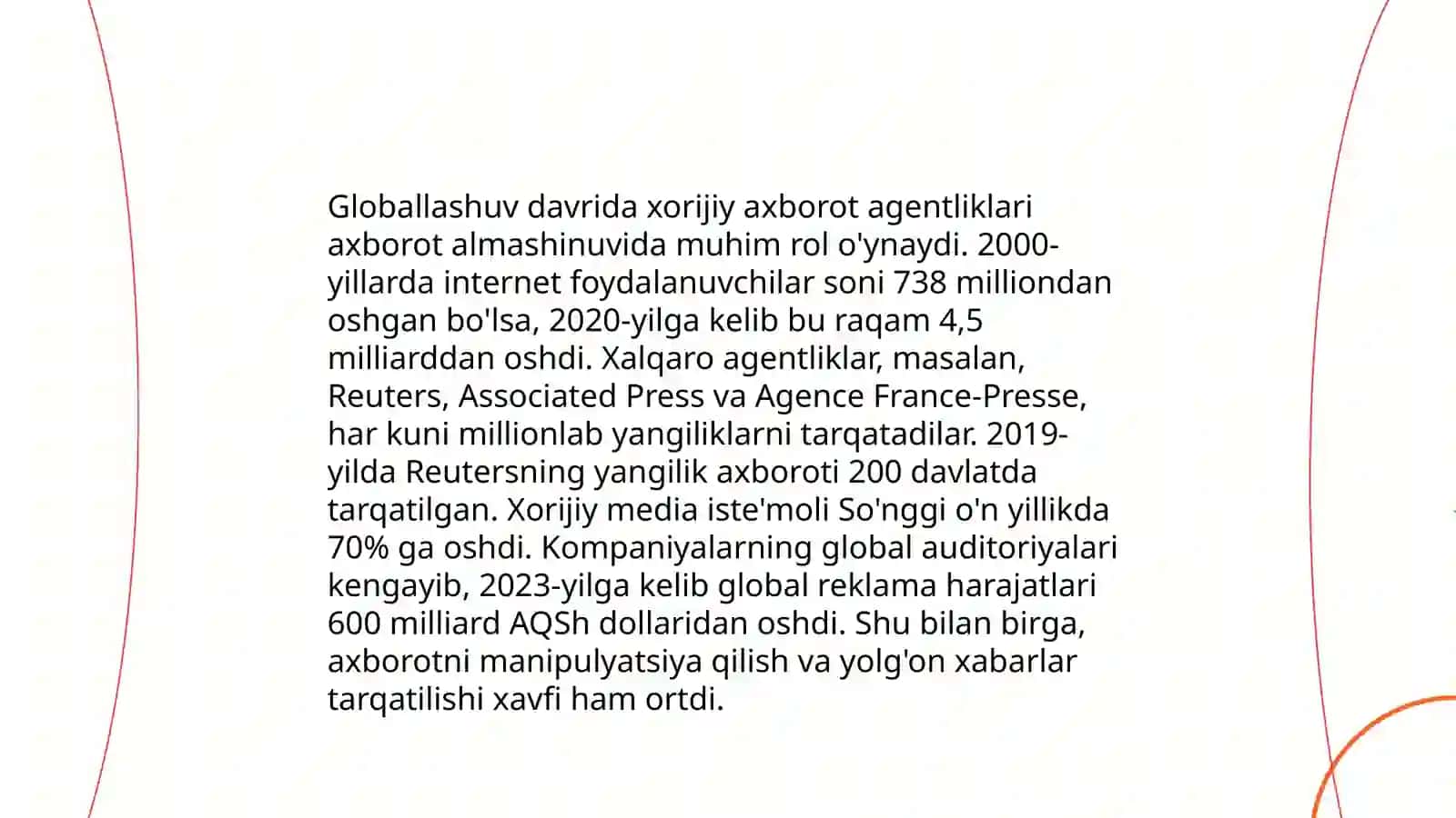 Xorijiy ommaviy axborot vositalarini media makonidagi oʻrni 4