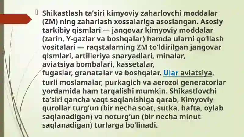 Kimyoviy qurollar 4