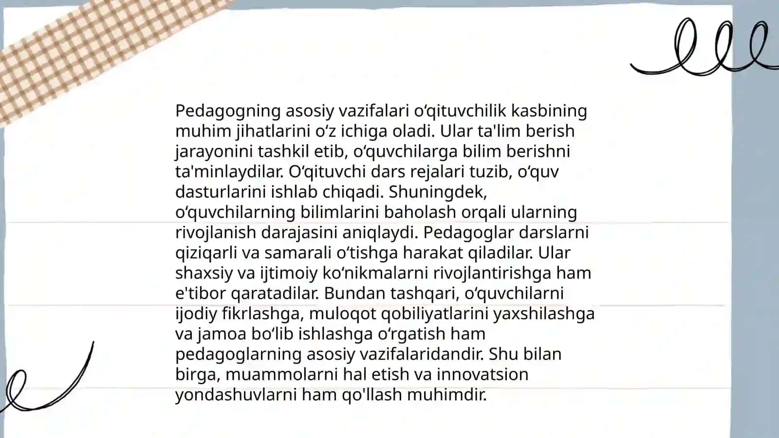 Pedagoglik kasbi va uning vazifalari 4