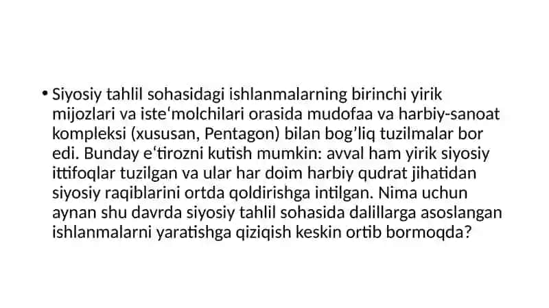 Siyosiy tahlil va siyosatshunoslik tadqiqotlari 4