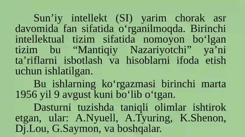 Intellektual boshqaruv tizimlari 4