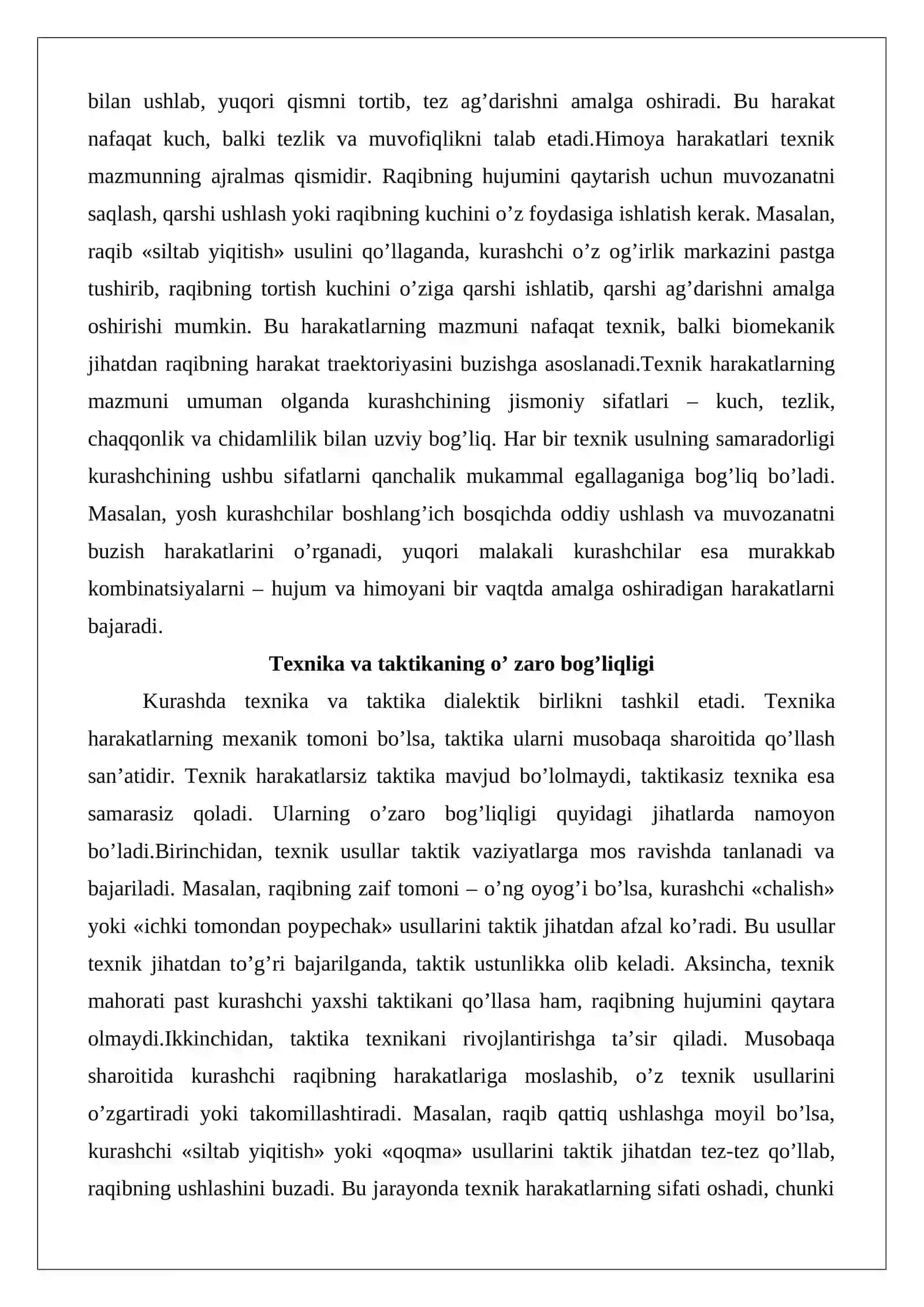 Kurashda texnik usullarni bajarilishi to’g’risida tushuncha 4