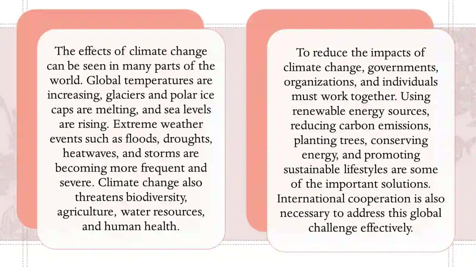 Climate change 4