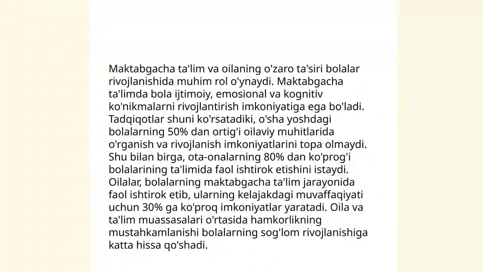 Milliy istiqlol goyasini shakllantirishda oila va maktabgacha talim tashkiloti hamkorligi 4