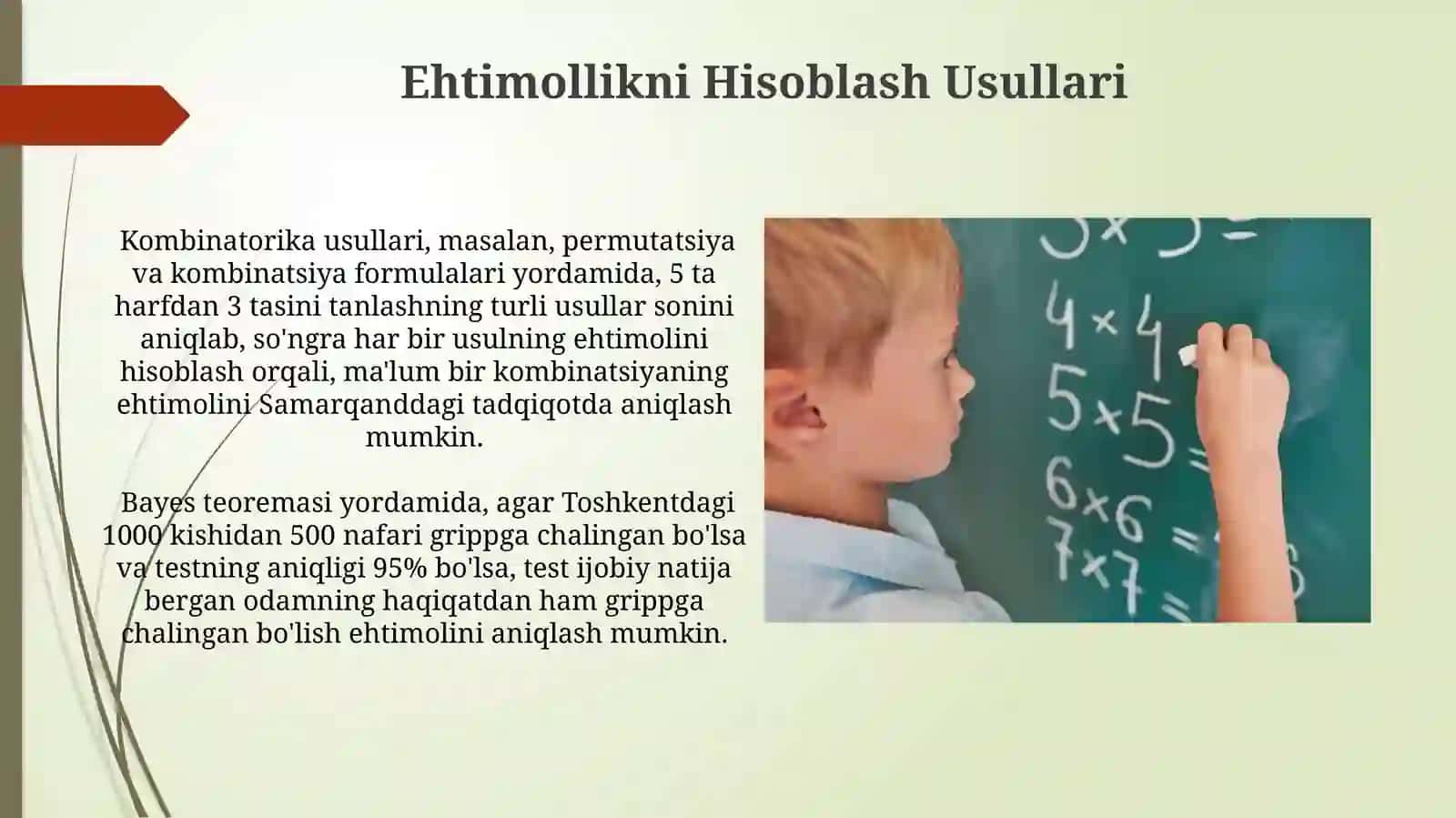 Tasodifiy Hodisalar va ularning ehtimolligi 4