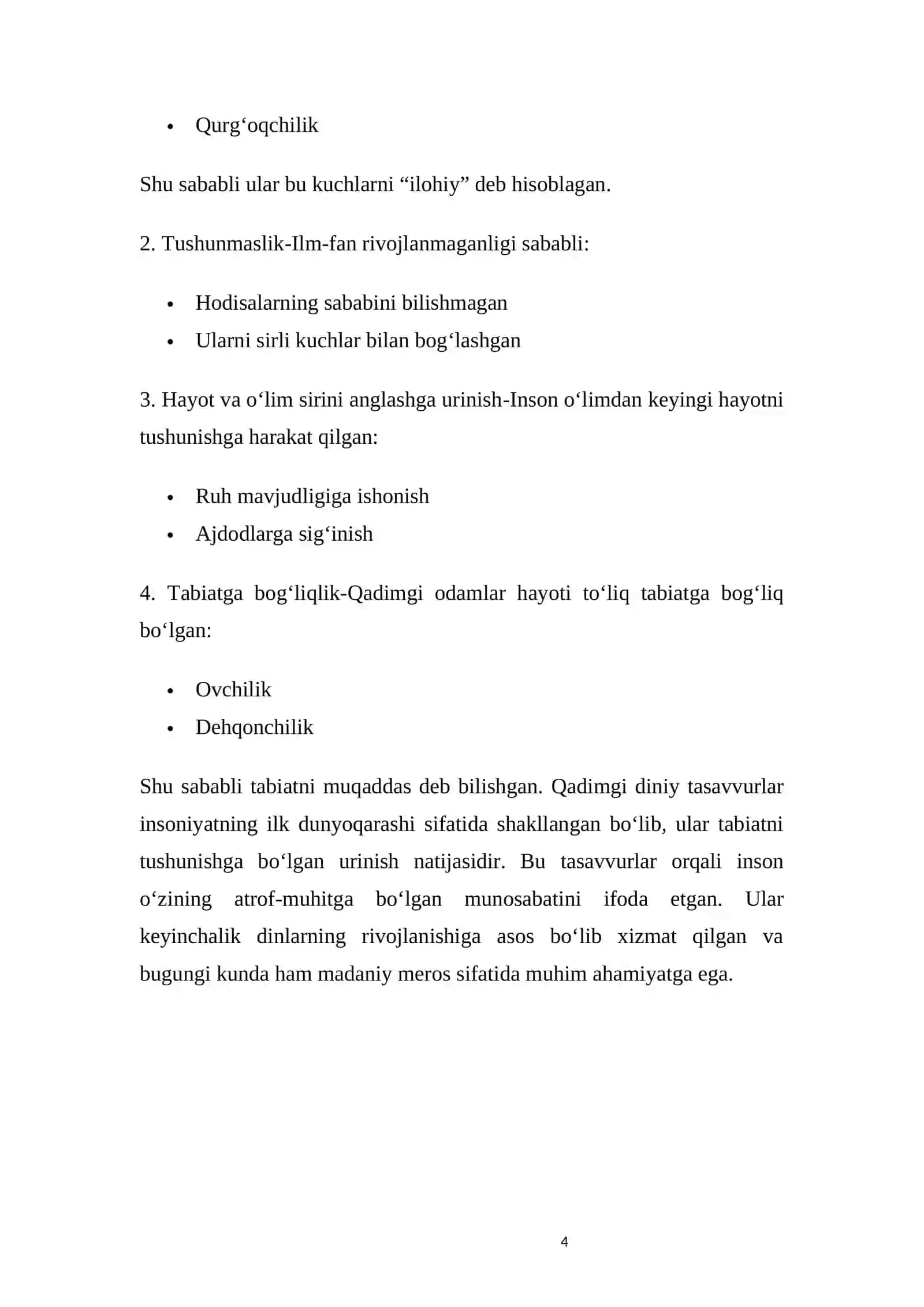 Qadimgi diniy tasavvurlar 4