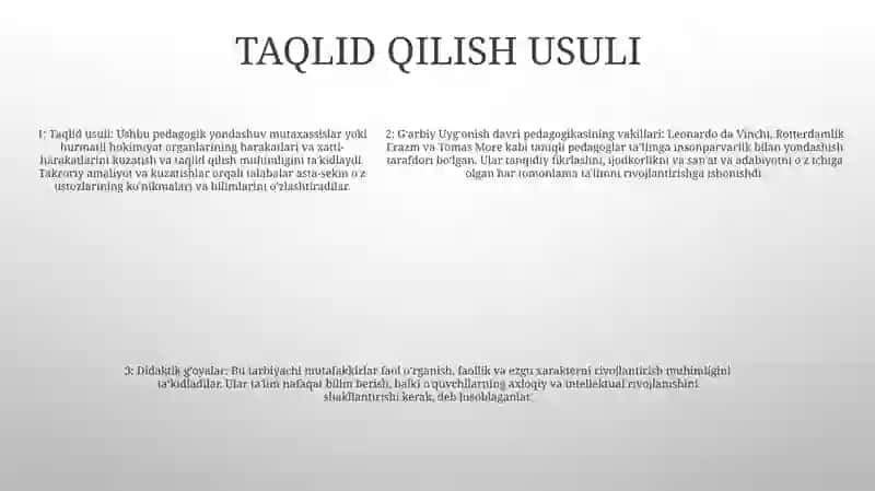 GʻArb UygʻOnish Davri Pedagogikasi Nomoyondalarining Didaktik GʻOyalari 4
