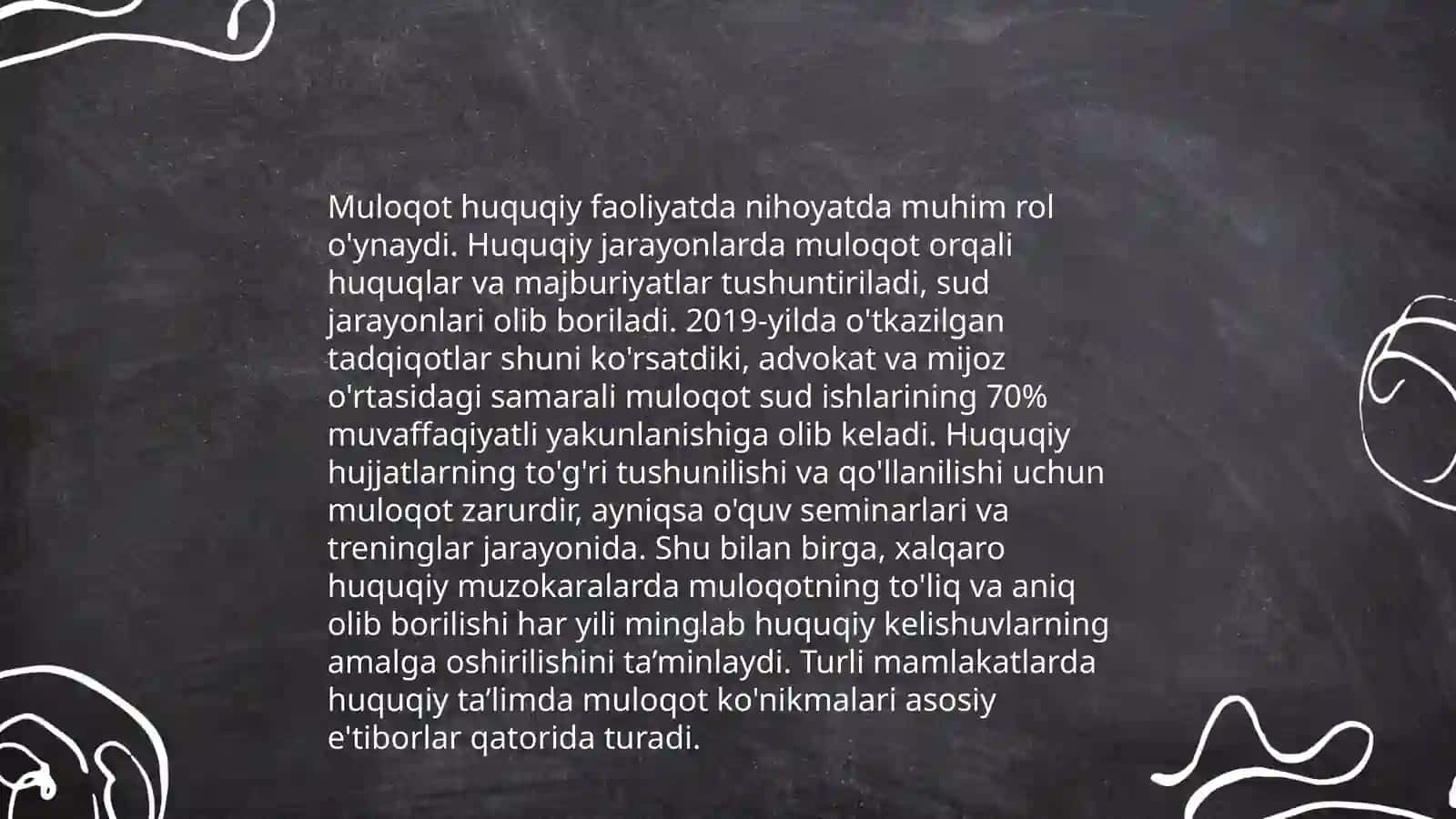 Huquqshunos faoliyatida muloqot tushunchasi va uning psixologik o'ziga xosligi 4