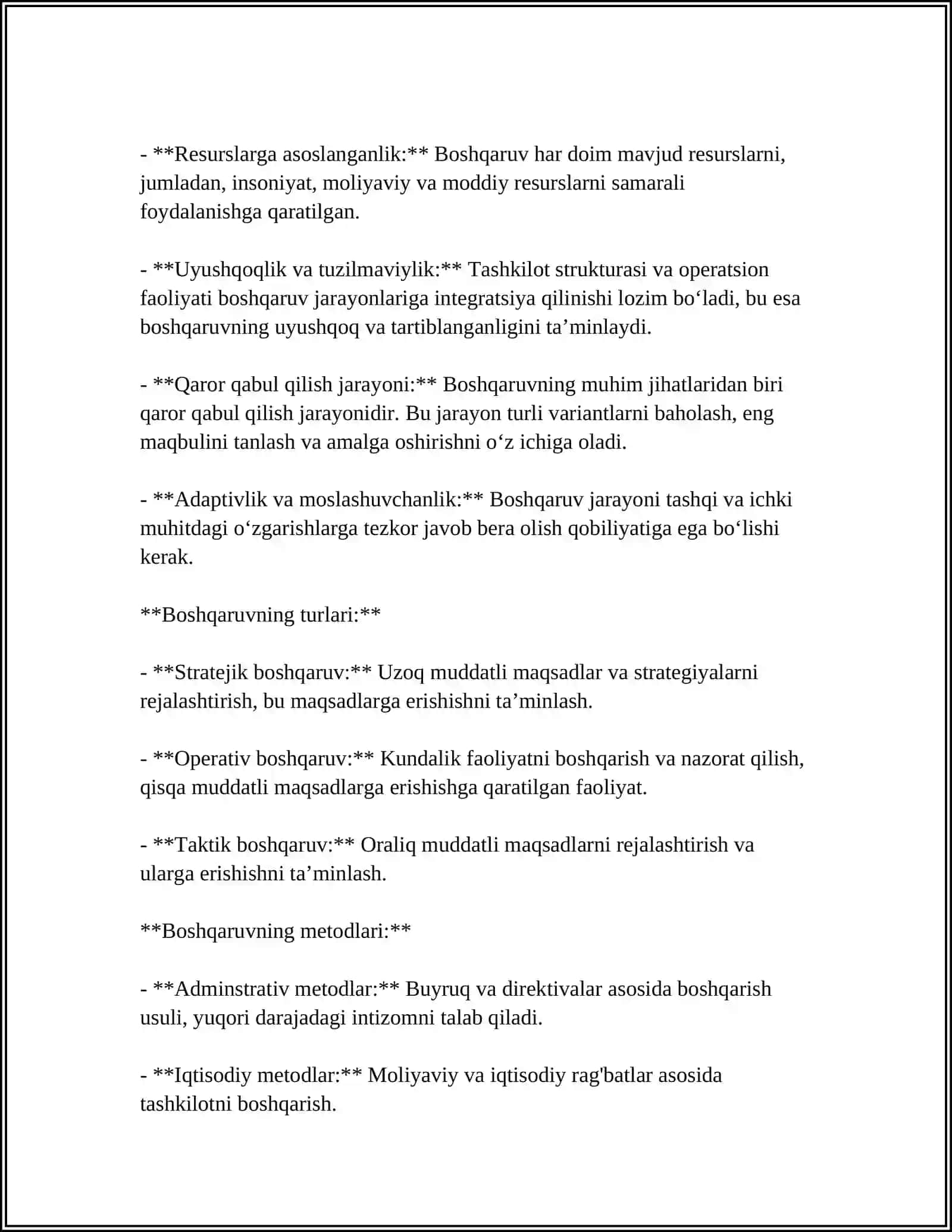 Boshqaruvning asosiy vazifalari 4