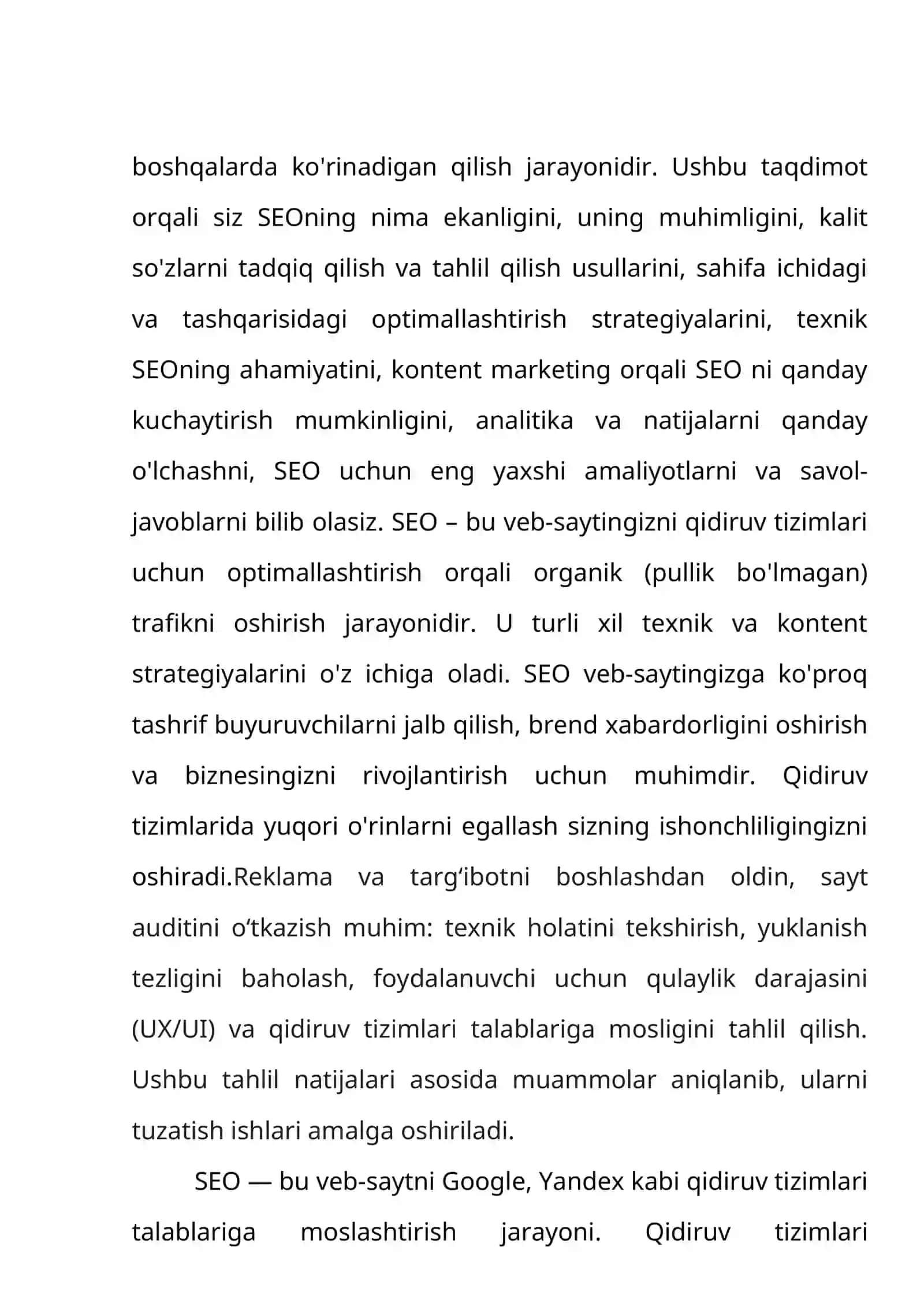 Veb Sahifalar Uchun SEO Optimizatsiyasi 4