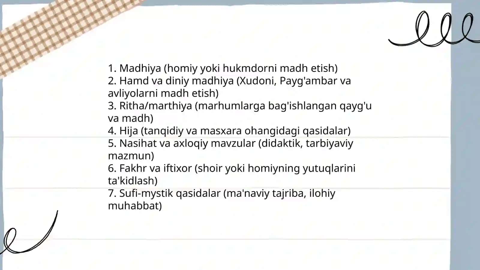Qasida janrining tarixi va rivojlanishi 4