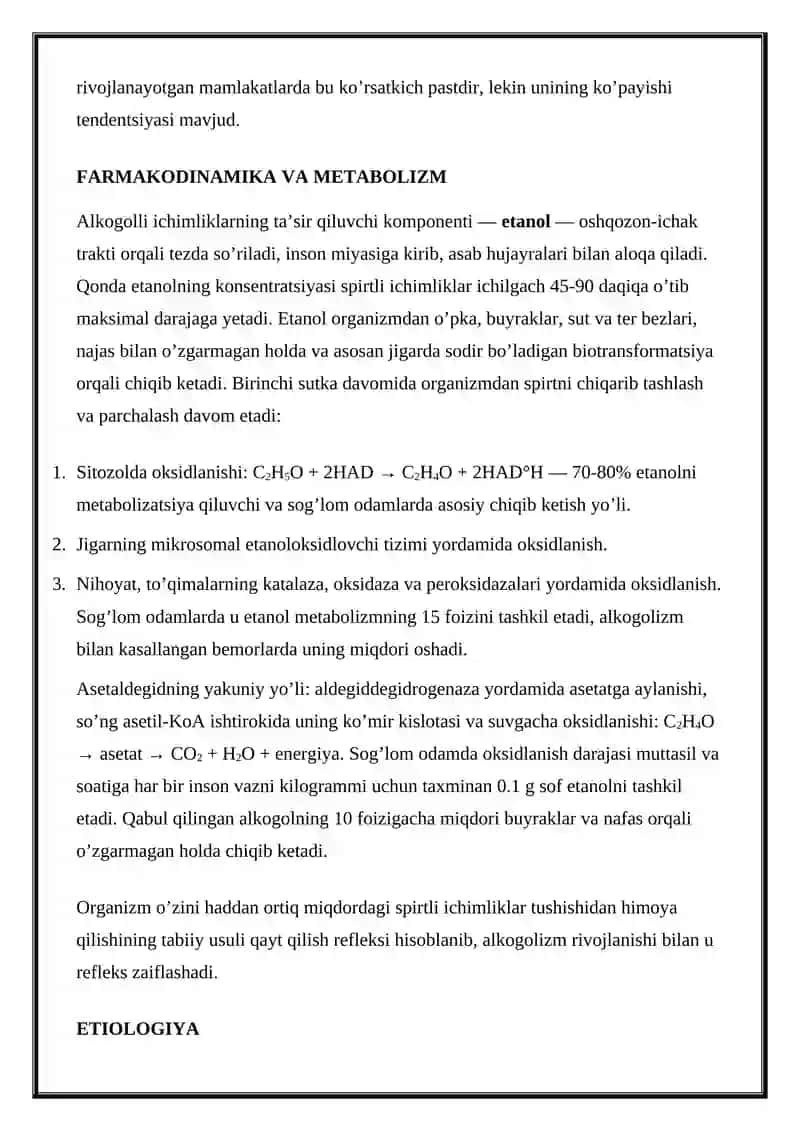 Alkogolizm va uning asoratlari 4