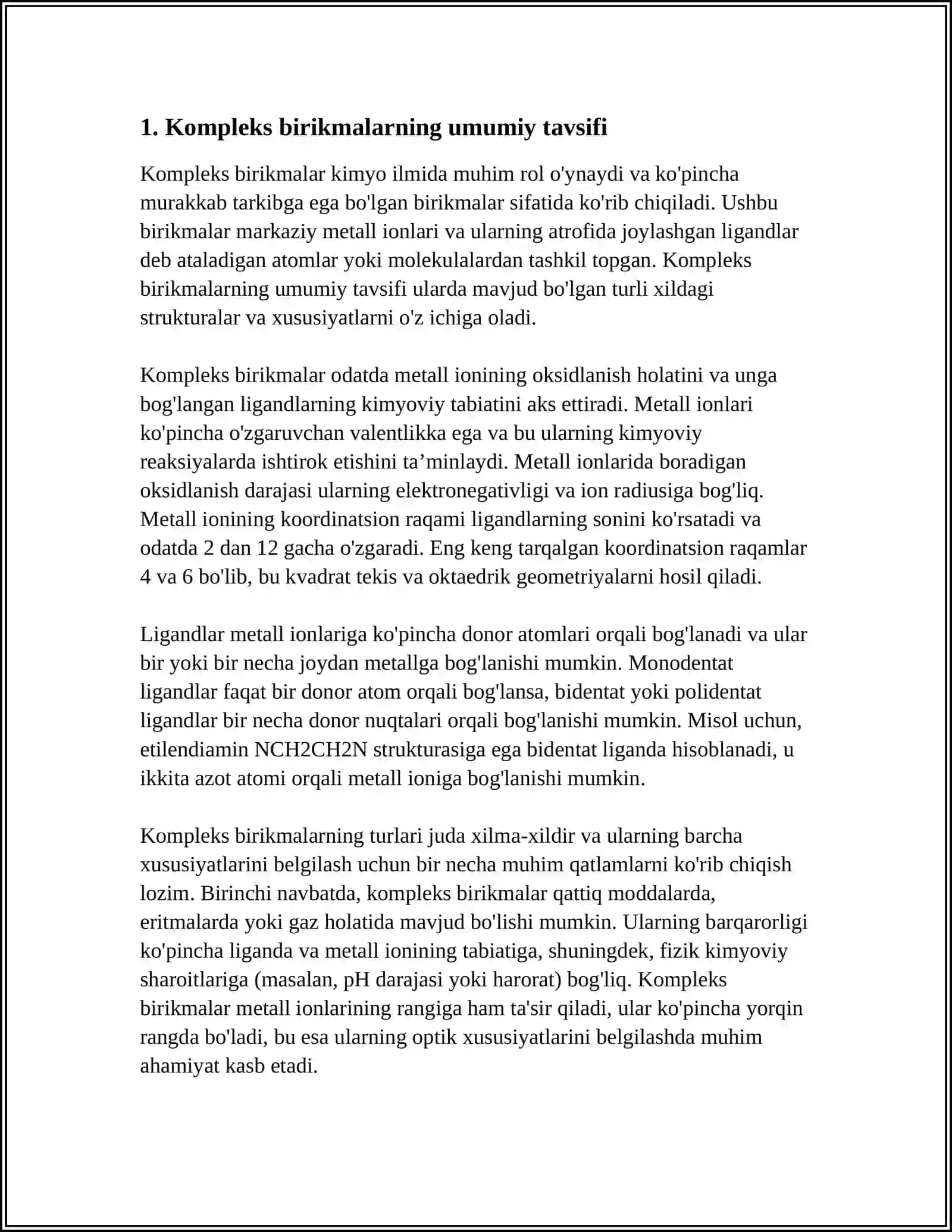 Kompleks birikmalarning qollanilishi 4