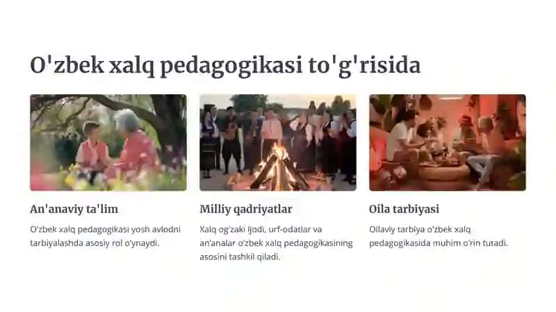 O'zbek Xalq Pedagogikasining Ijtimoiy Xususiyatlari 4