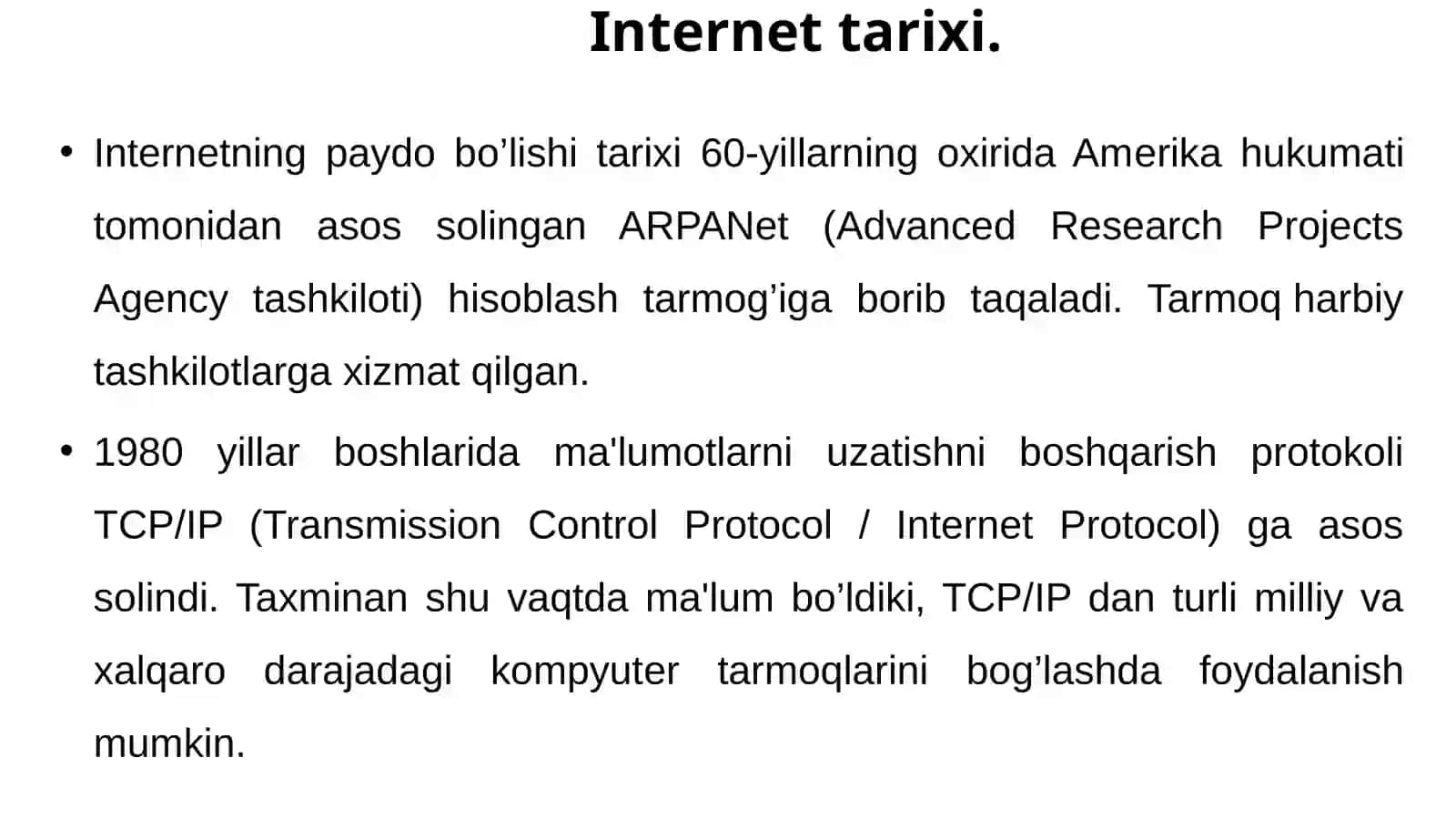 Vebdasturlashga kirish: Asosiy tushunchalar va WWW ning rivojlanish bosqichlari 4
