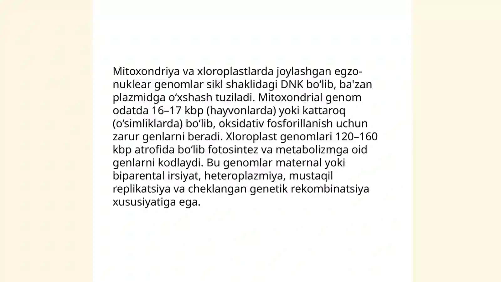 Sitoplazmatik irsiylanish tushunchasi va mexanizmi 4