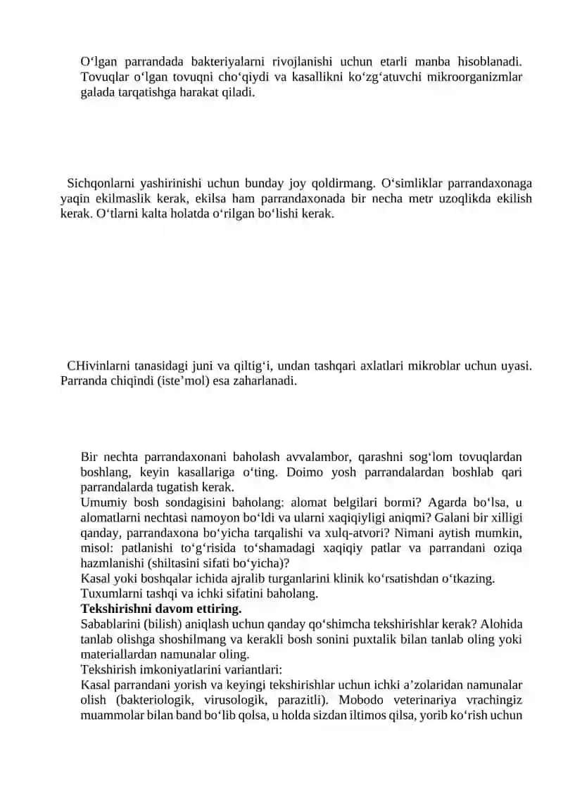 Jo’jalarni o’stirish parvarishlash xonalarini dezinfiksiyalash 4
