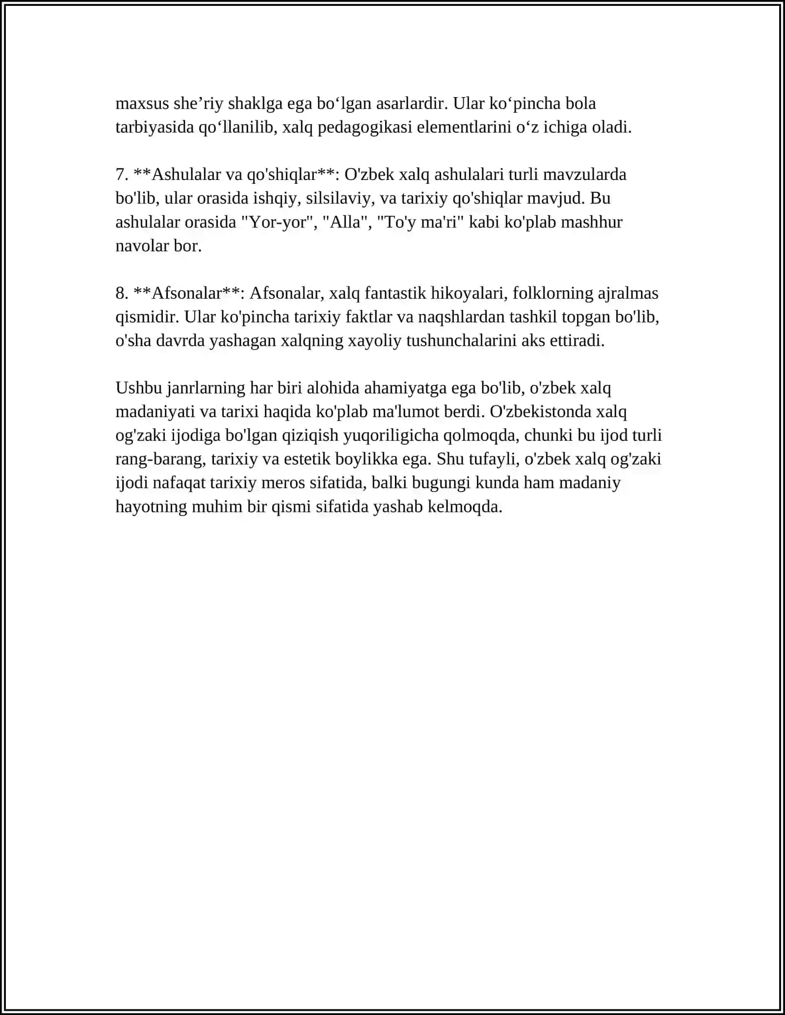 XX ASR O'zbek Folklorsunosligi Antalogiyasini O'rganish 4