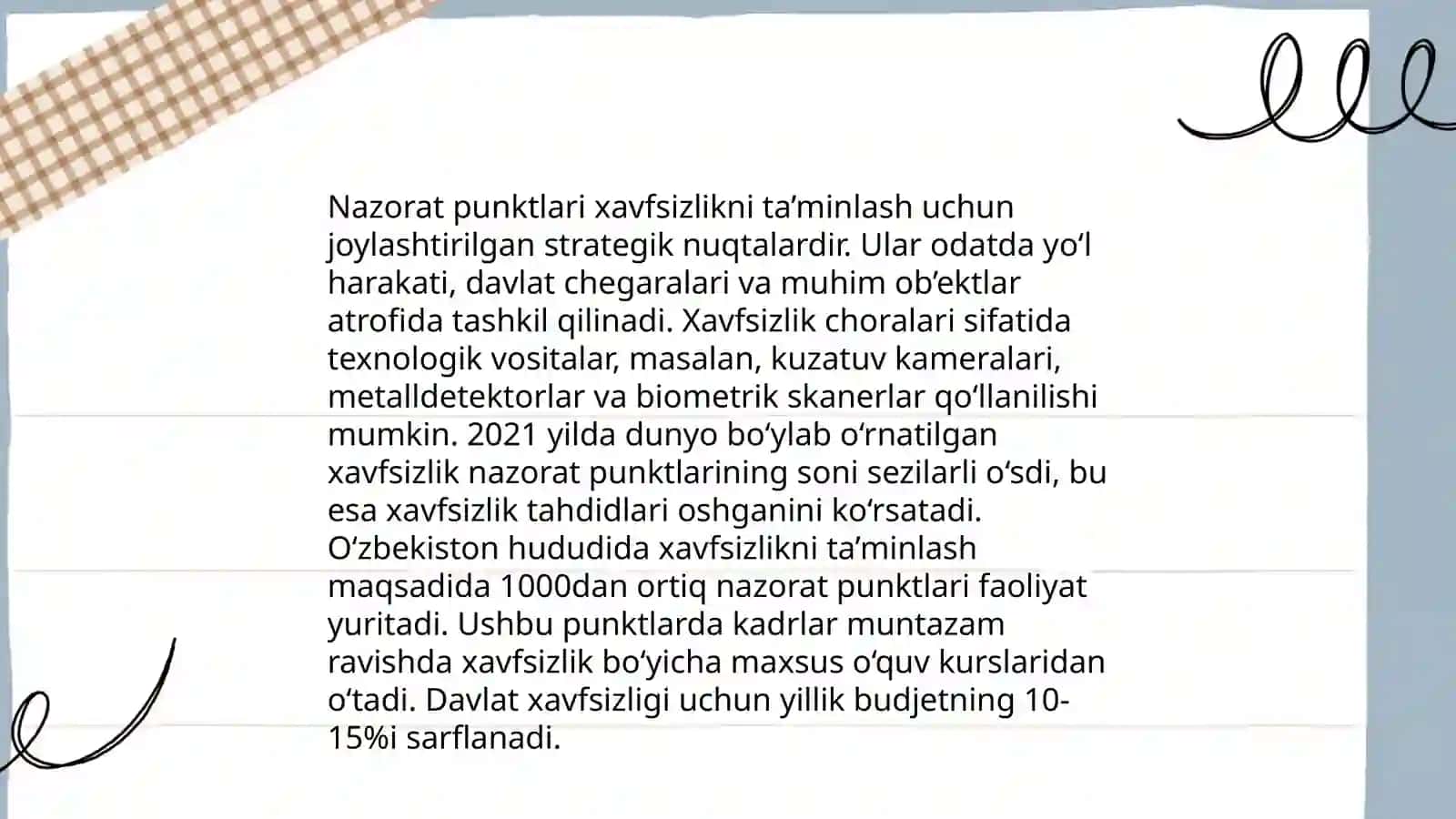 Transport vositalarini nazorat qilish punktlari 4