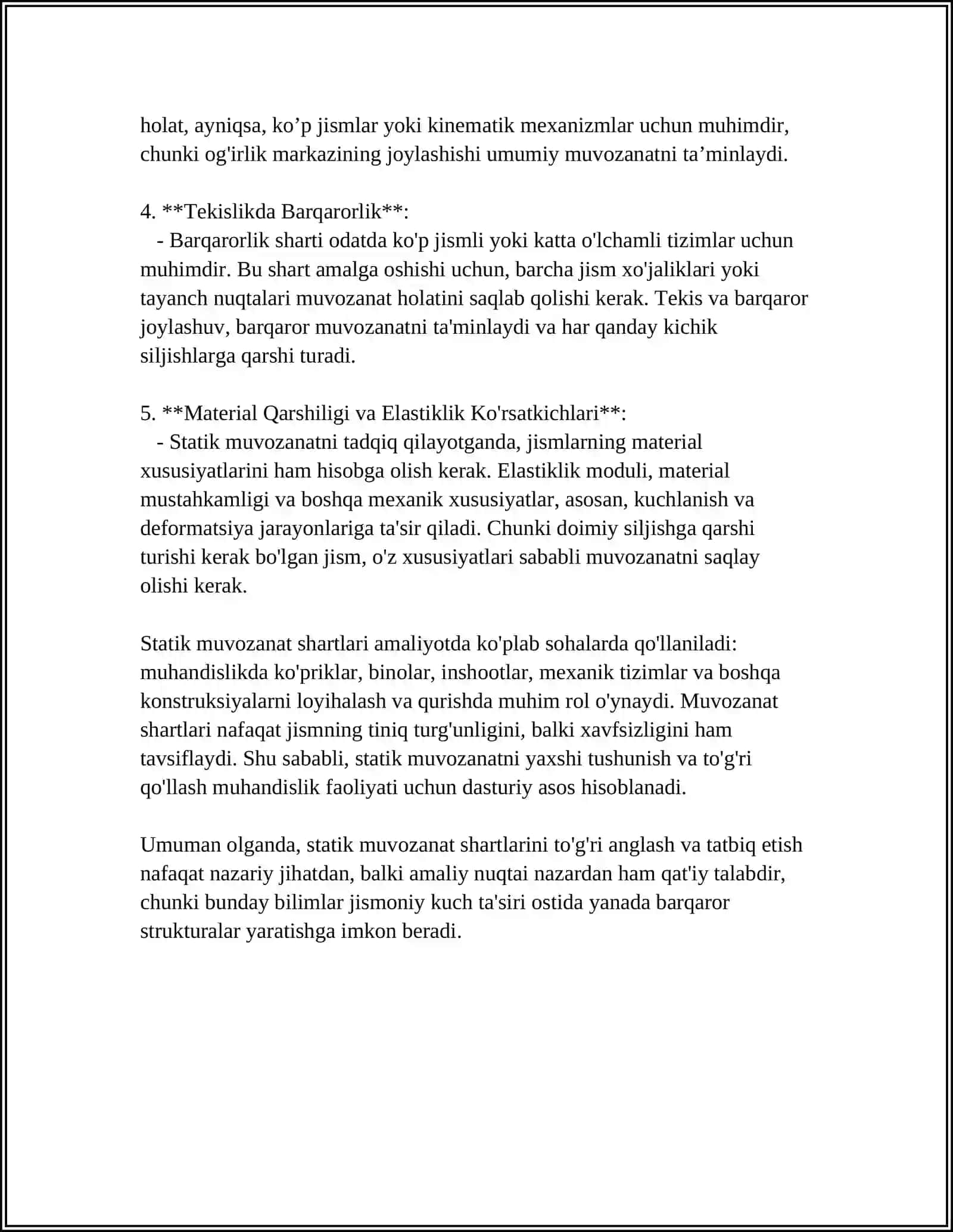 KOP ORALIQLI STATIK BALKALAR 4