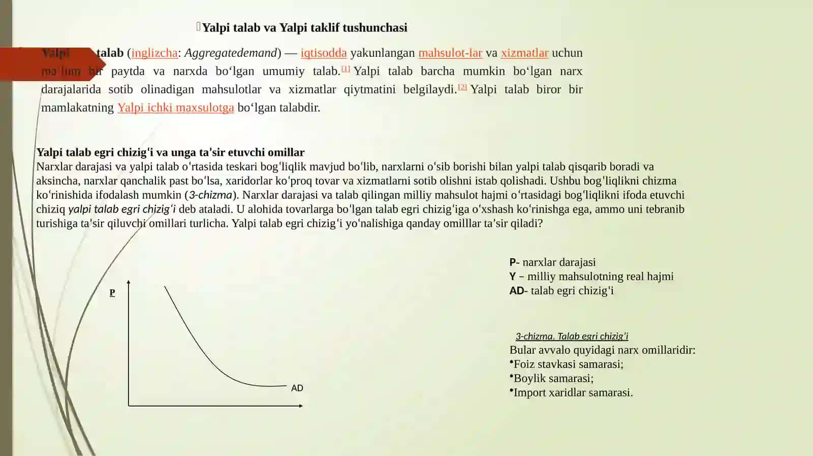 YALPI TALAB VA YALPI TAKLIF MODELI 4
