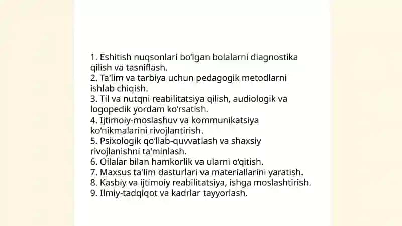 Surdopedagogika fanining maqsad va vazifalari 4