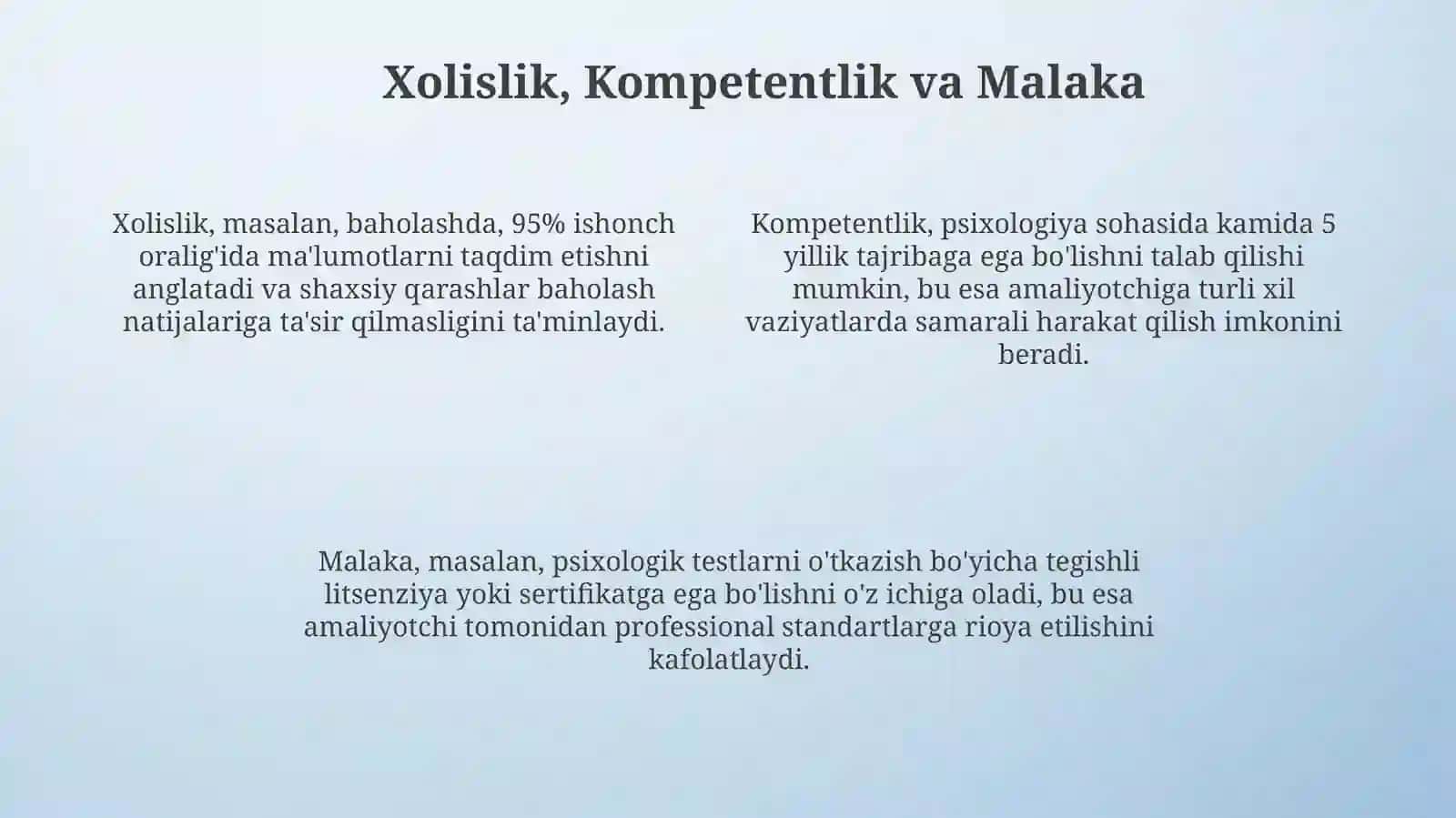 Konsultativ psixologning etik tamoyillari 4