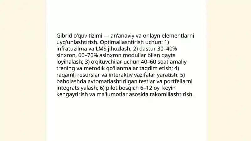 Ta'lim - tarbiya jarayonini innovatsion tashkil etish 4