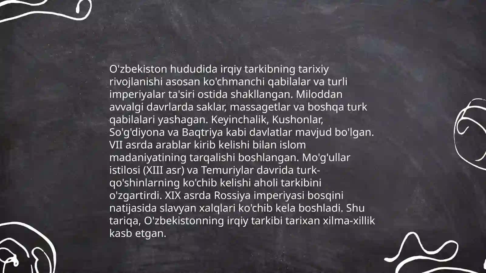 Aholining irqiy tarkibi va ijtimoiy holati, tarixiy asoslari 4