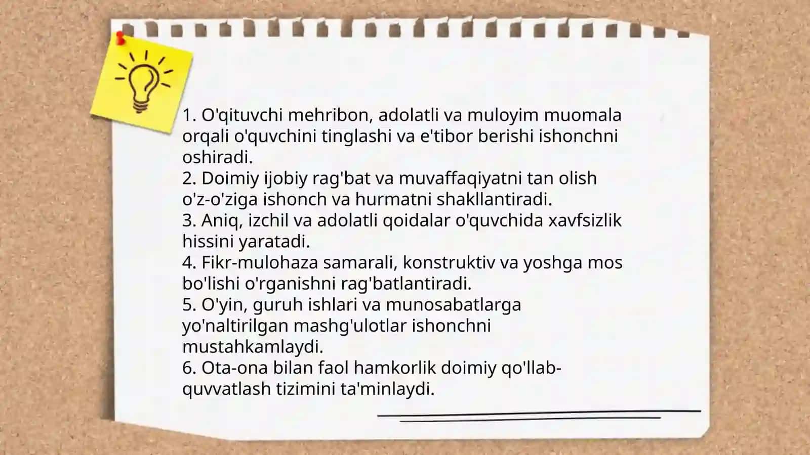Kichik maktab davrida shaxslararo munosabat 4