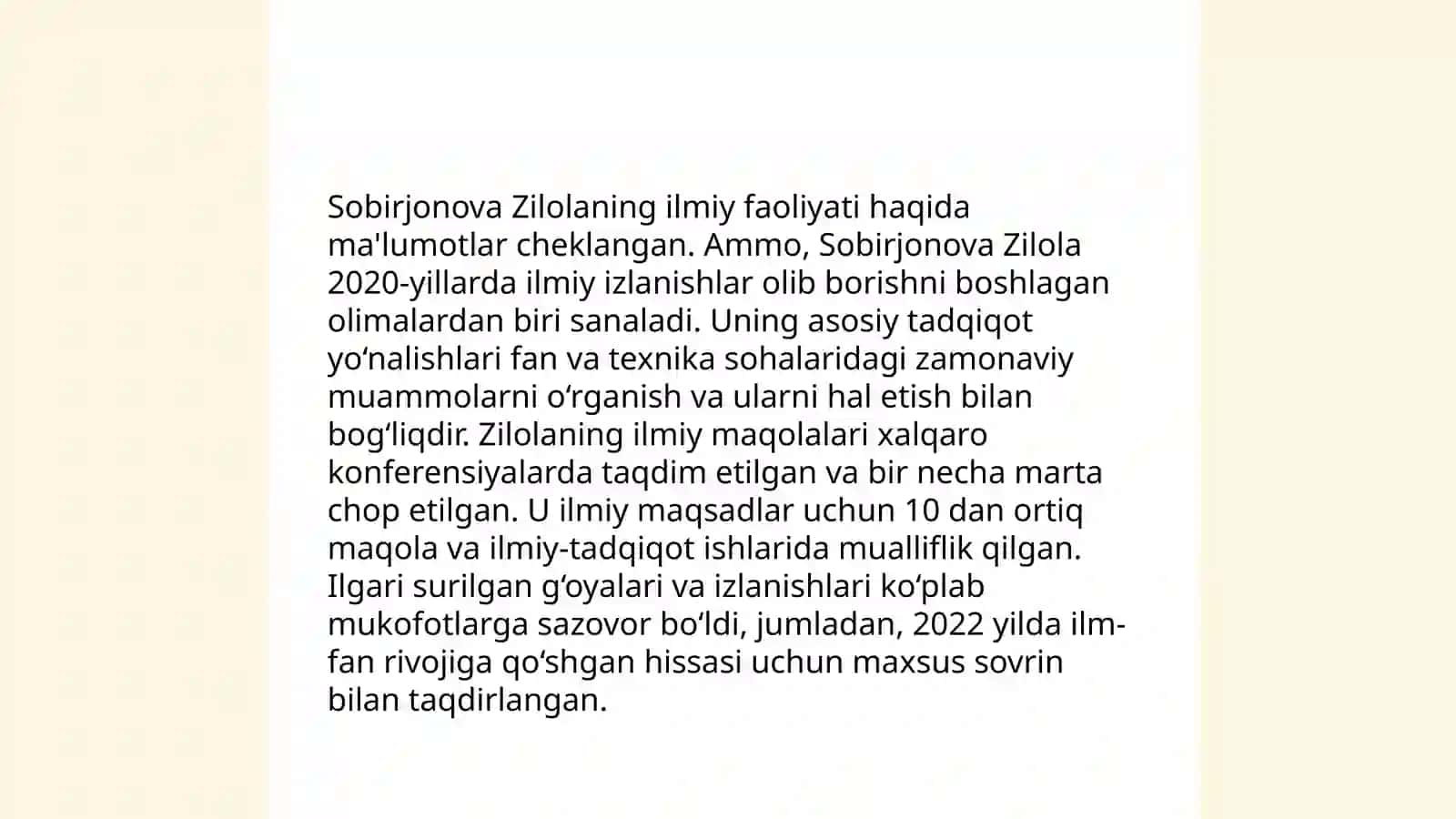 Sobirjonova Zilola 4