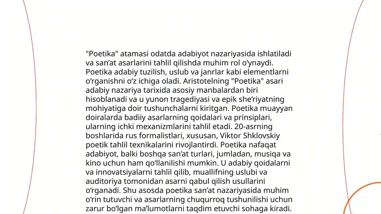 Aristotelning "poetika"asari 4