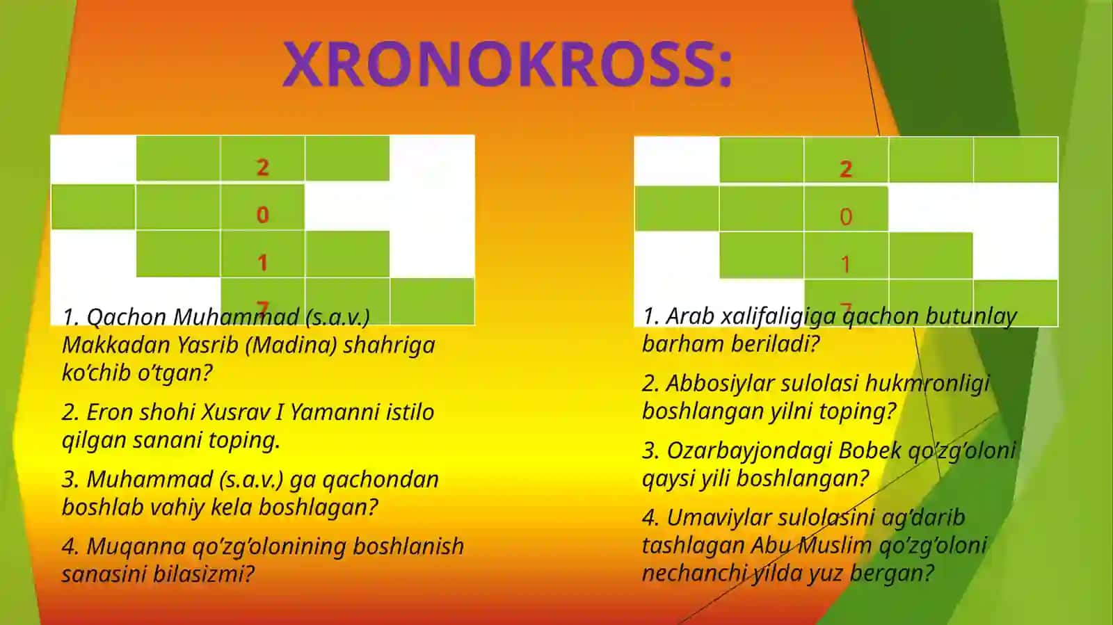XALIFALIK MAMLAKATLARI MADANIYATI 4