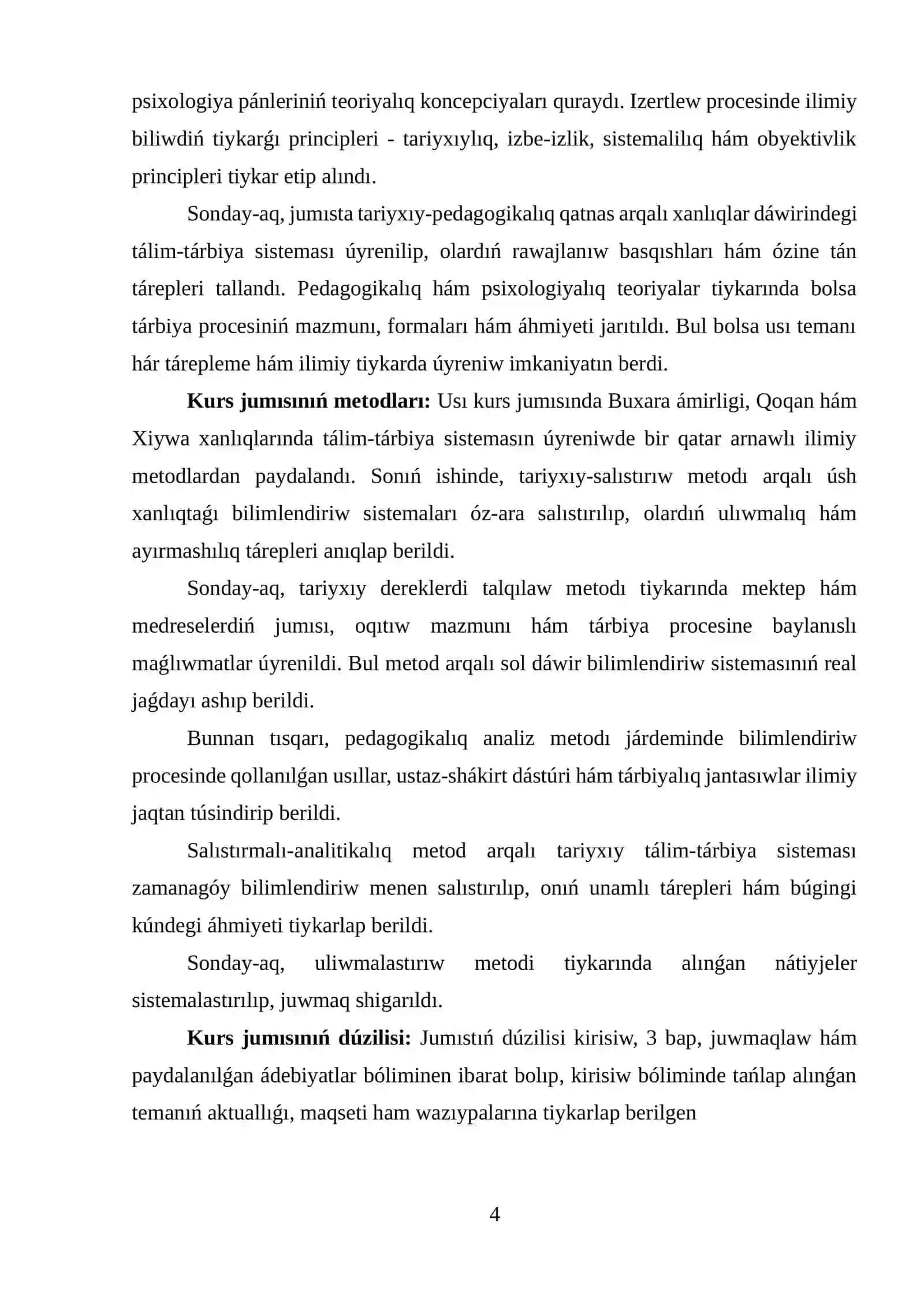 XANLÍQLARDAǴÍ TÁLIM-TÁRBIYA TÁJIRIYBESINIŃ ZAMANAGÓY ÁHMIYETI 4