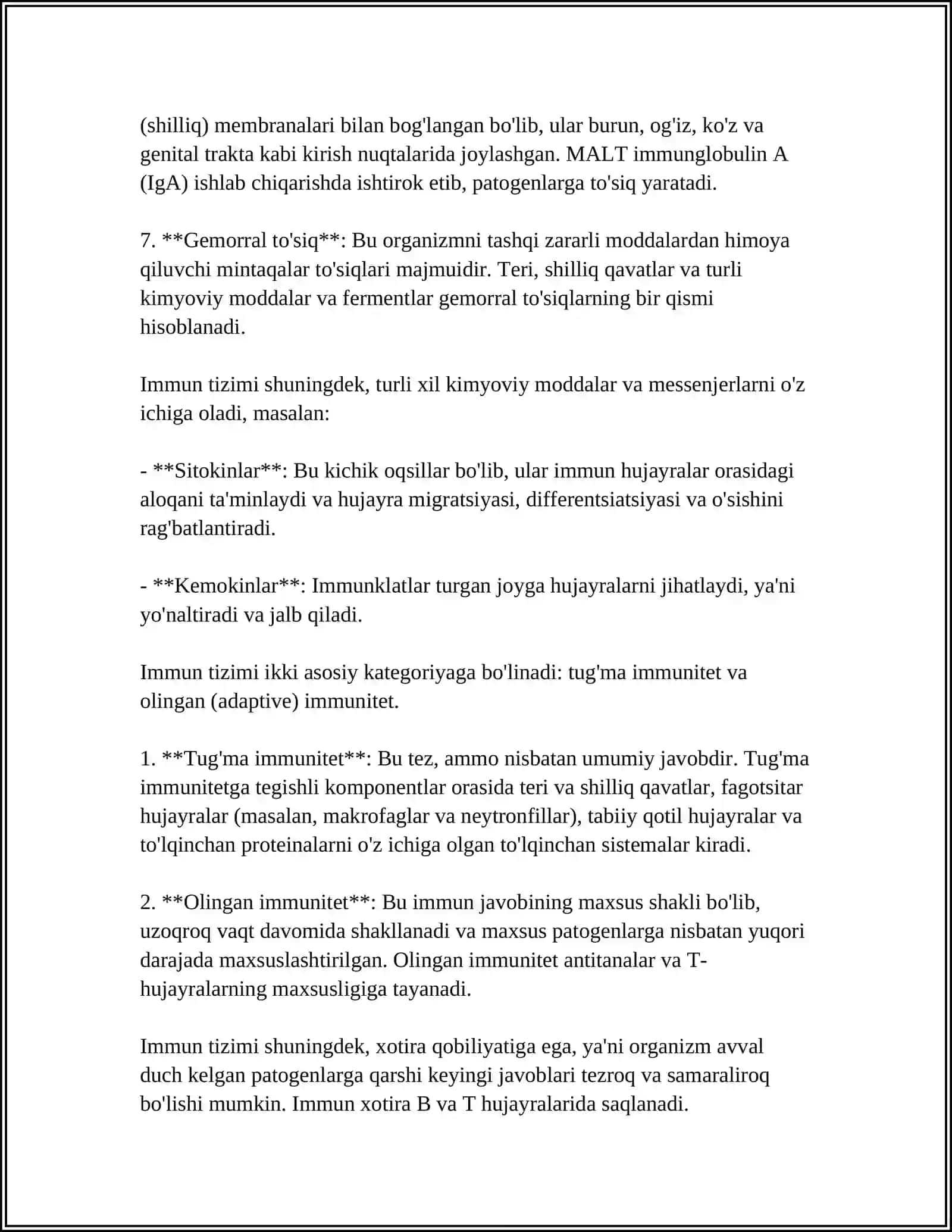IMMUN TIZIMINING TUZILISHI VA VAZIFALARI 4