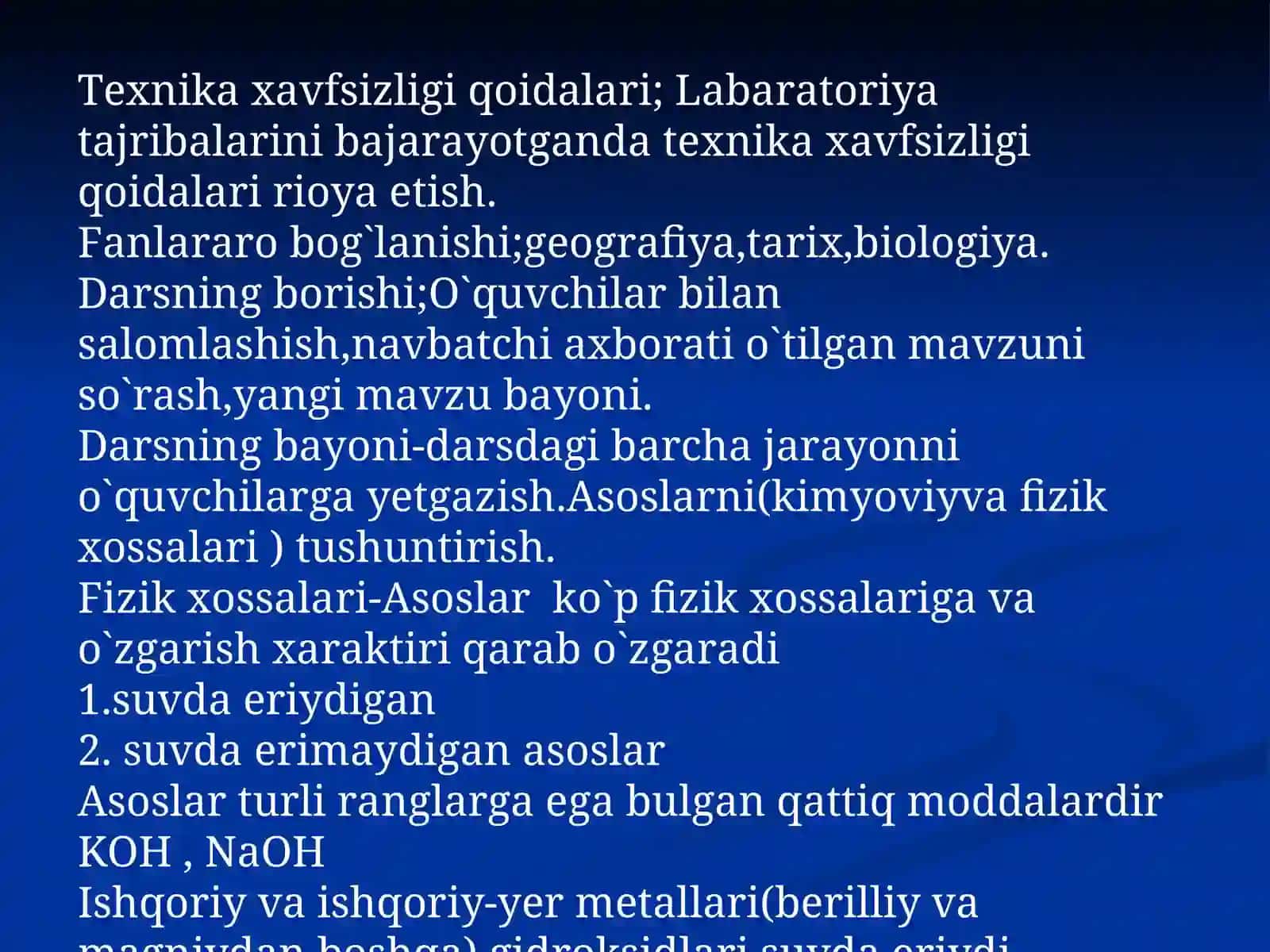 Asoslarning olinishi va xossalari 4