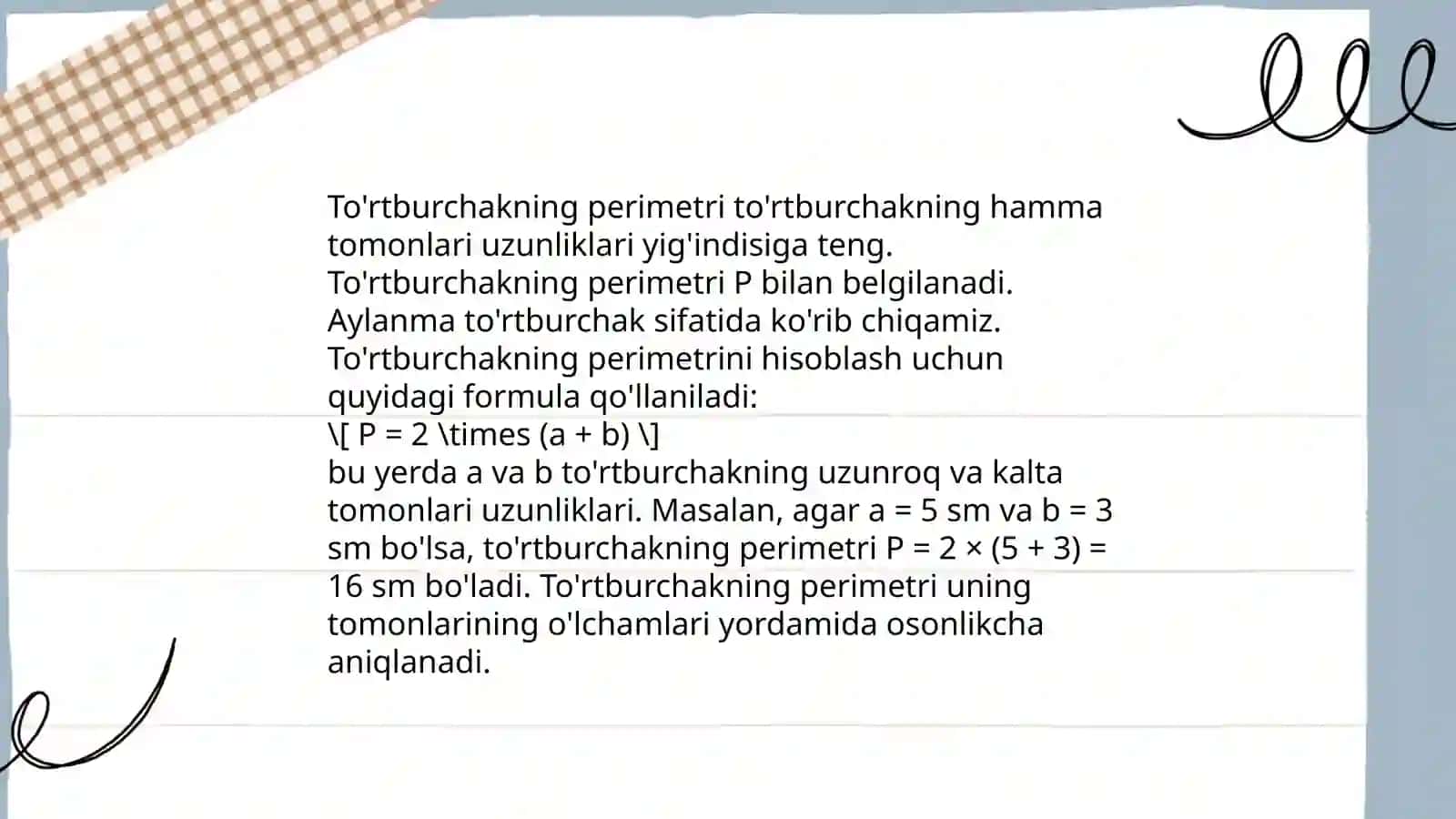 Perimetr va maydon tushunchasi 4