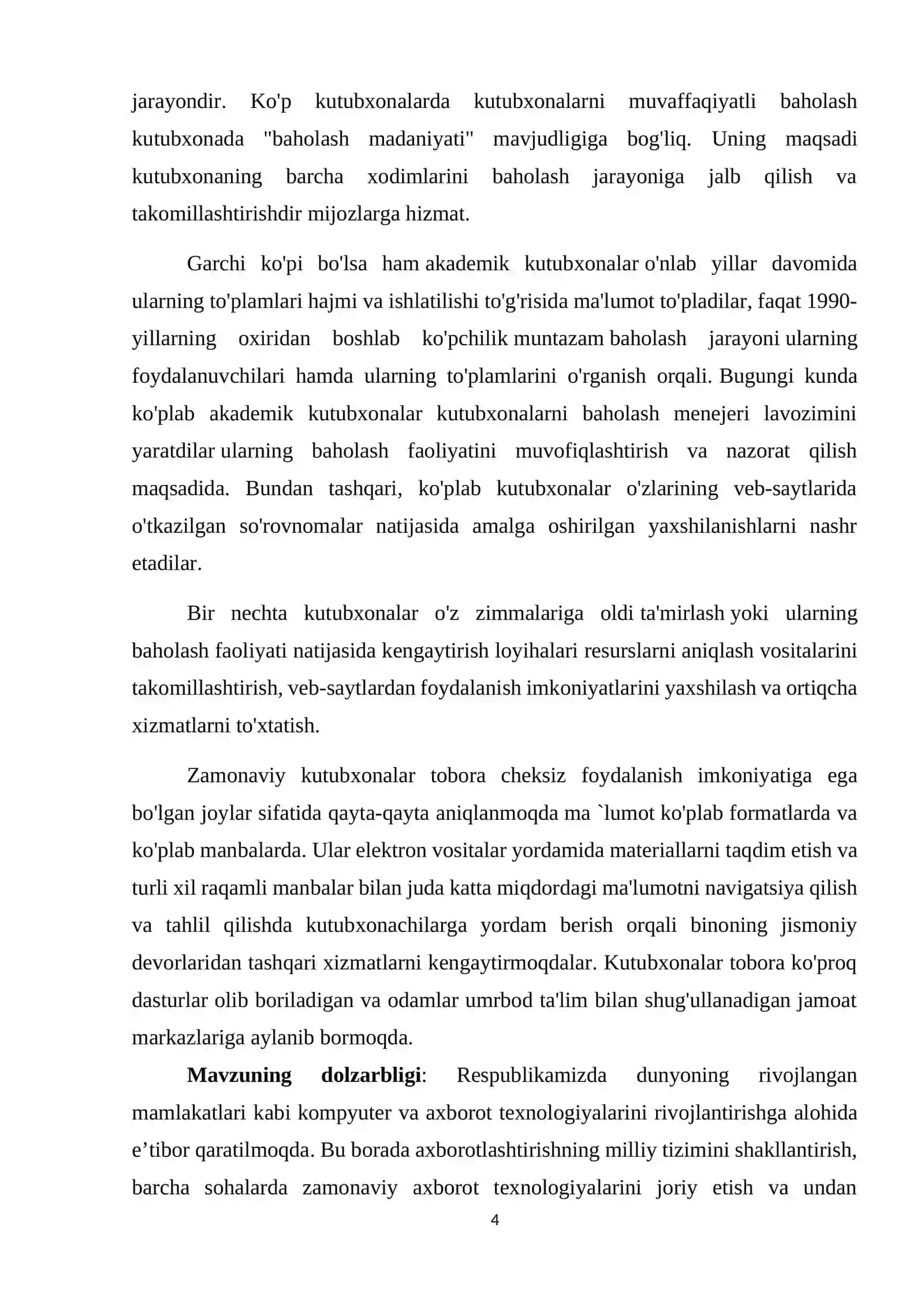 Axborot tizimlarini loyihalashtirish 4