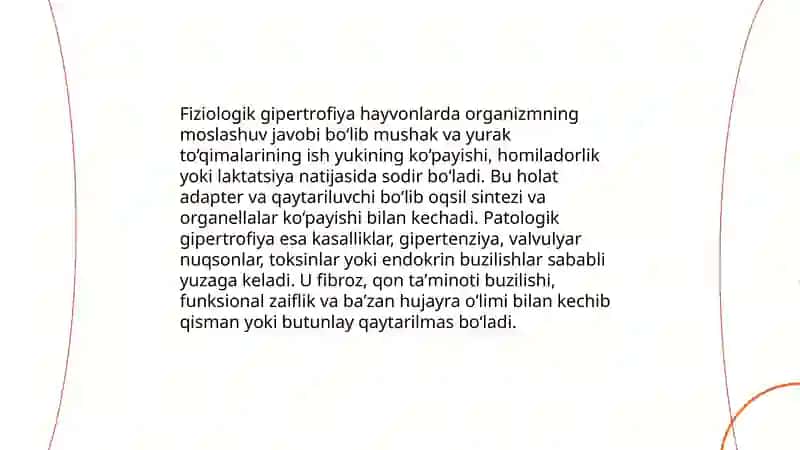 Hayvonlarda Gipertrofiya va uning turlari 4