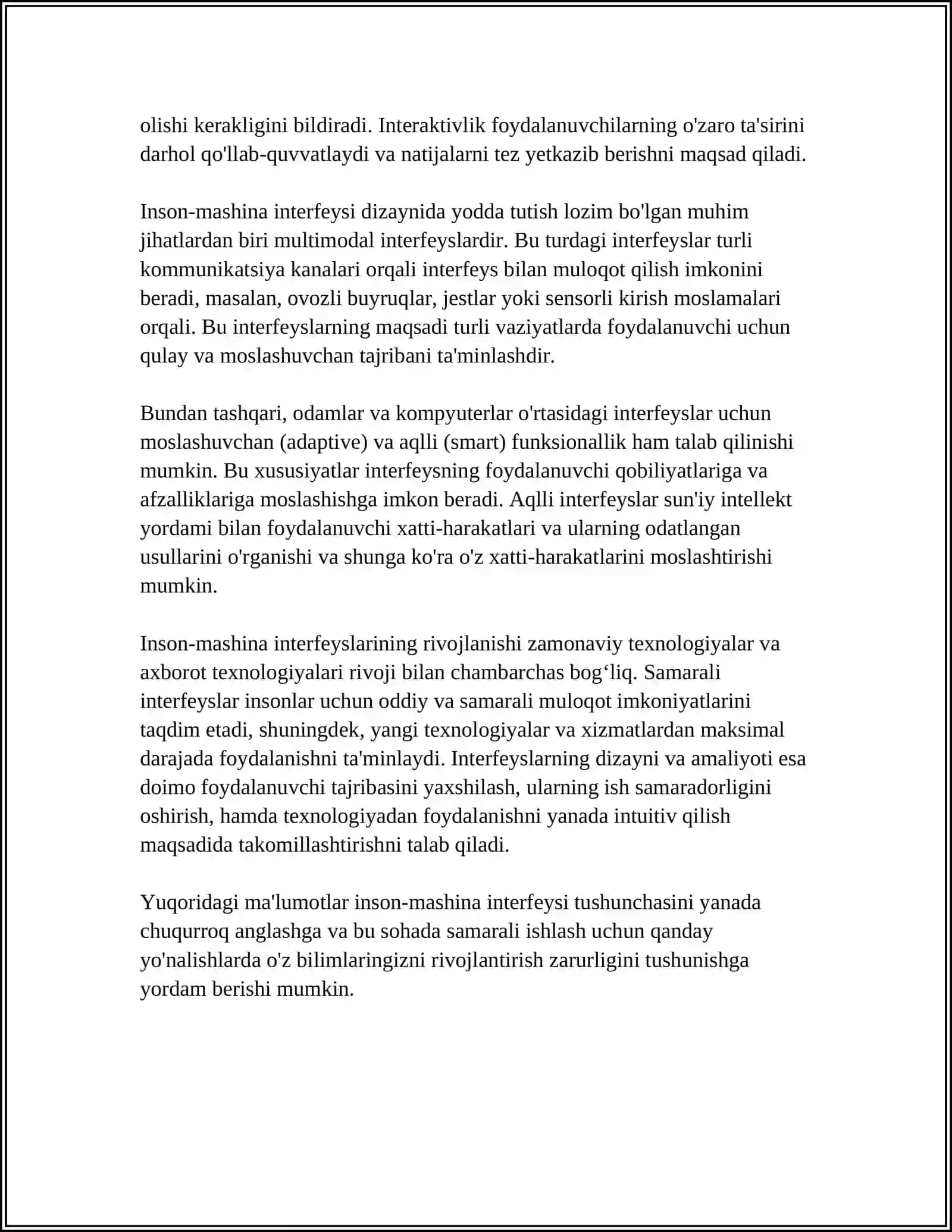 O'RNATILGAN TIZIMLAR UCHUN INSON- MASHINA INTERFEYSI (HMI) LOYIHALASH 4