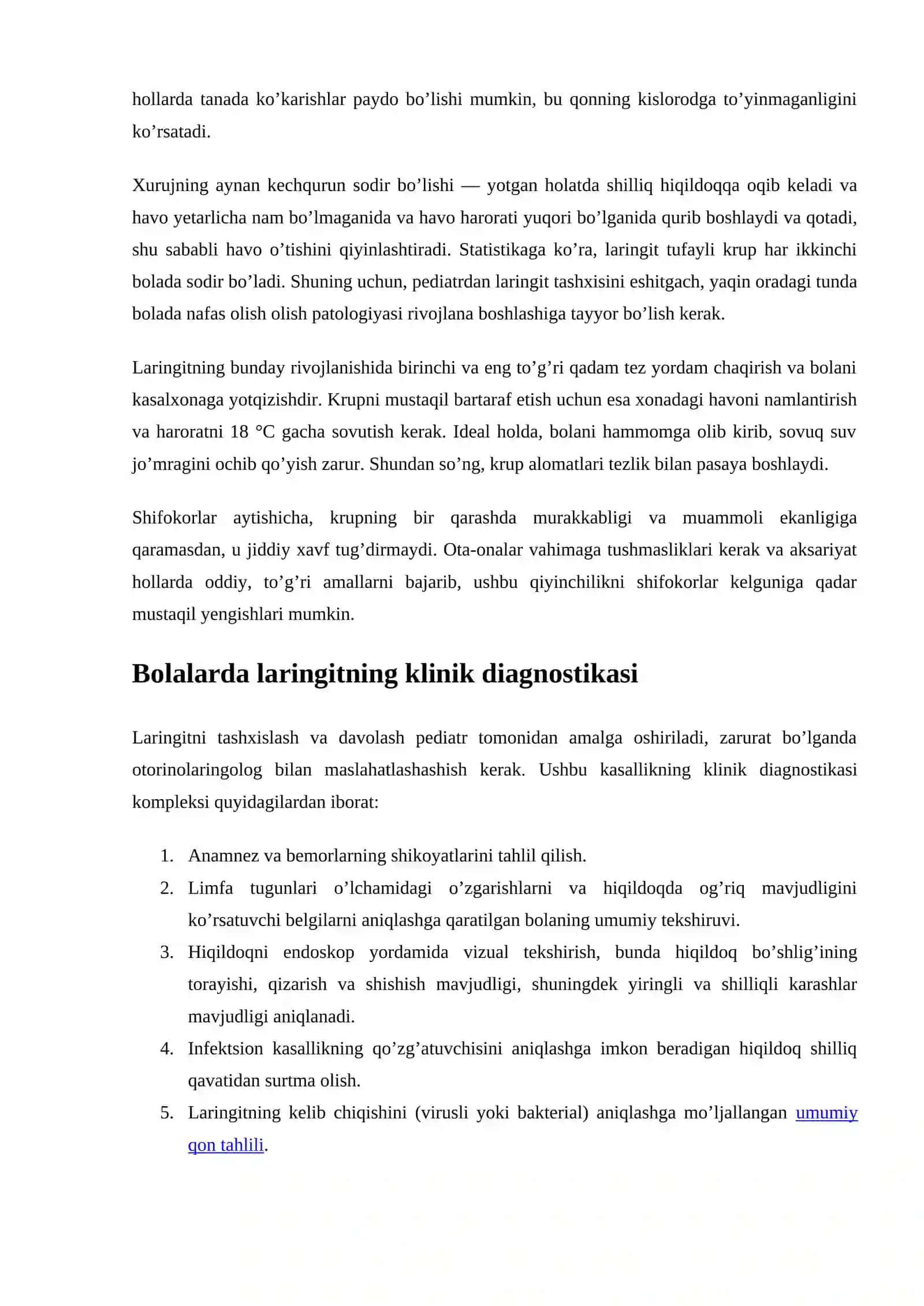 Laringitning tasnifi 4