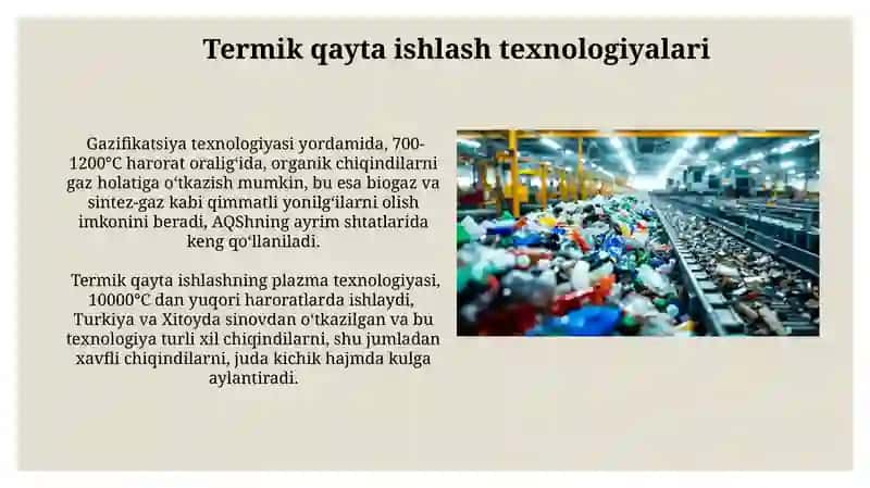 Tolali chiqindilarni tozalash va qayta ishlash texnologiyasi 4
