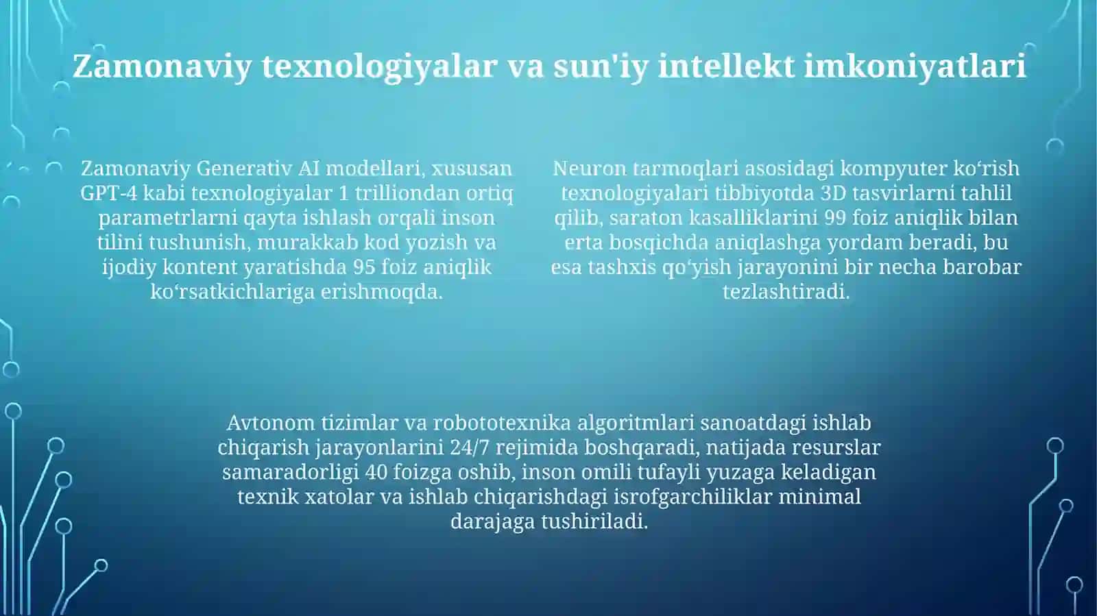 Sunʼiy intellektni joriy qilish - davr talabi 4